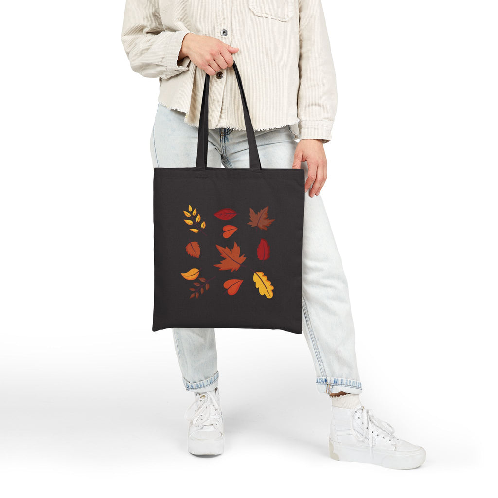 Autumn Leaves Cotton Canvas Tote Bag