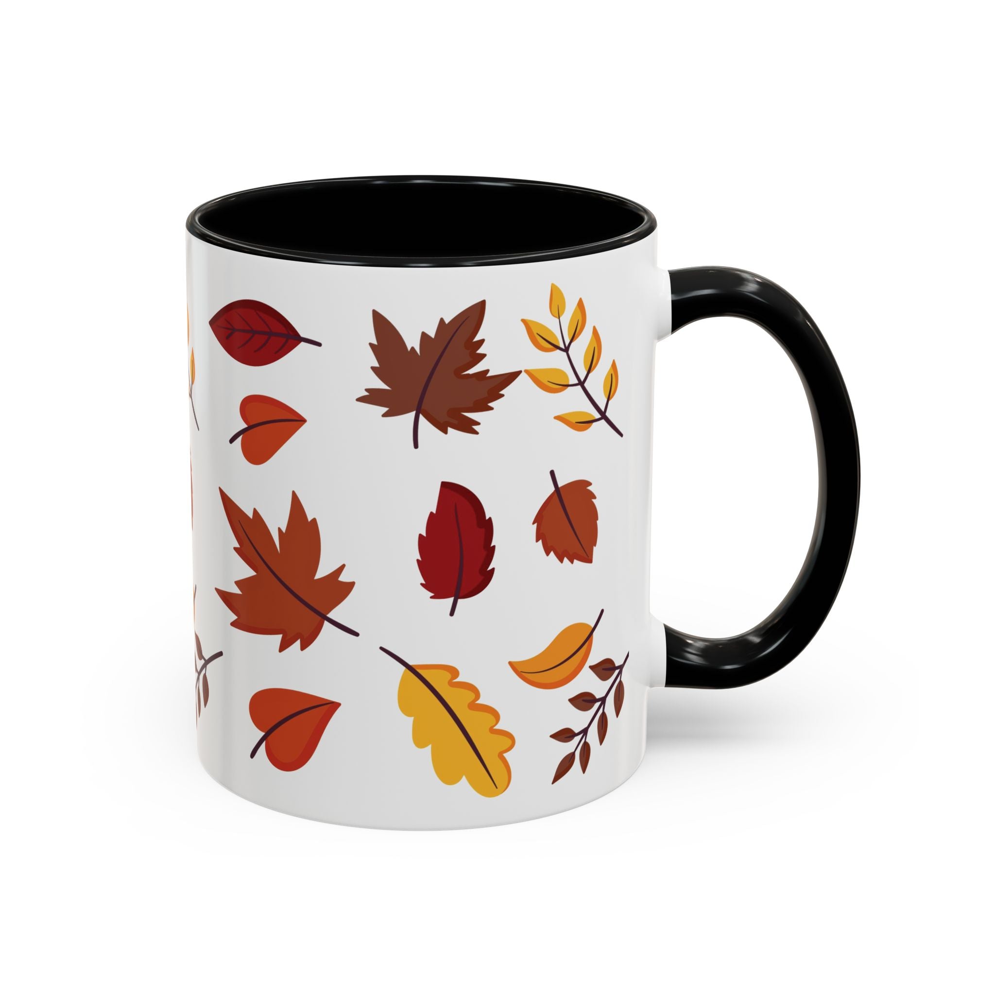 Autumn Leaves Accent Coffee Mug (11, 15oz)