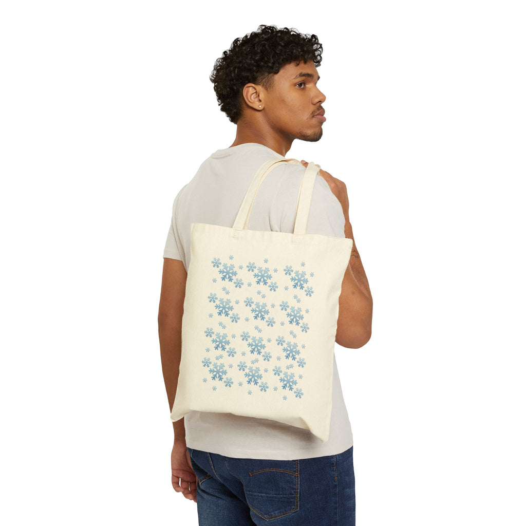 Snowflake Cotton Tote Bag