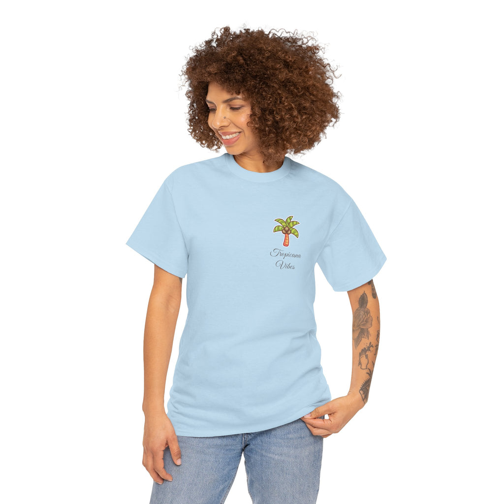 Tropicana Vibes T-Shirt — Tropical Palm Beach Graphic Tee