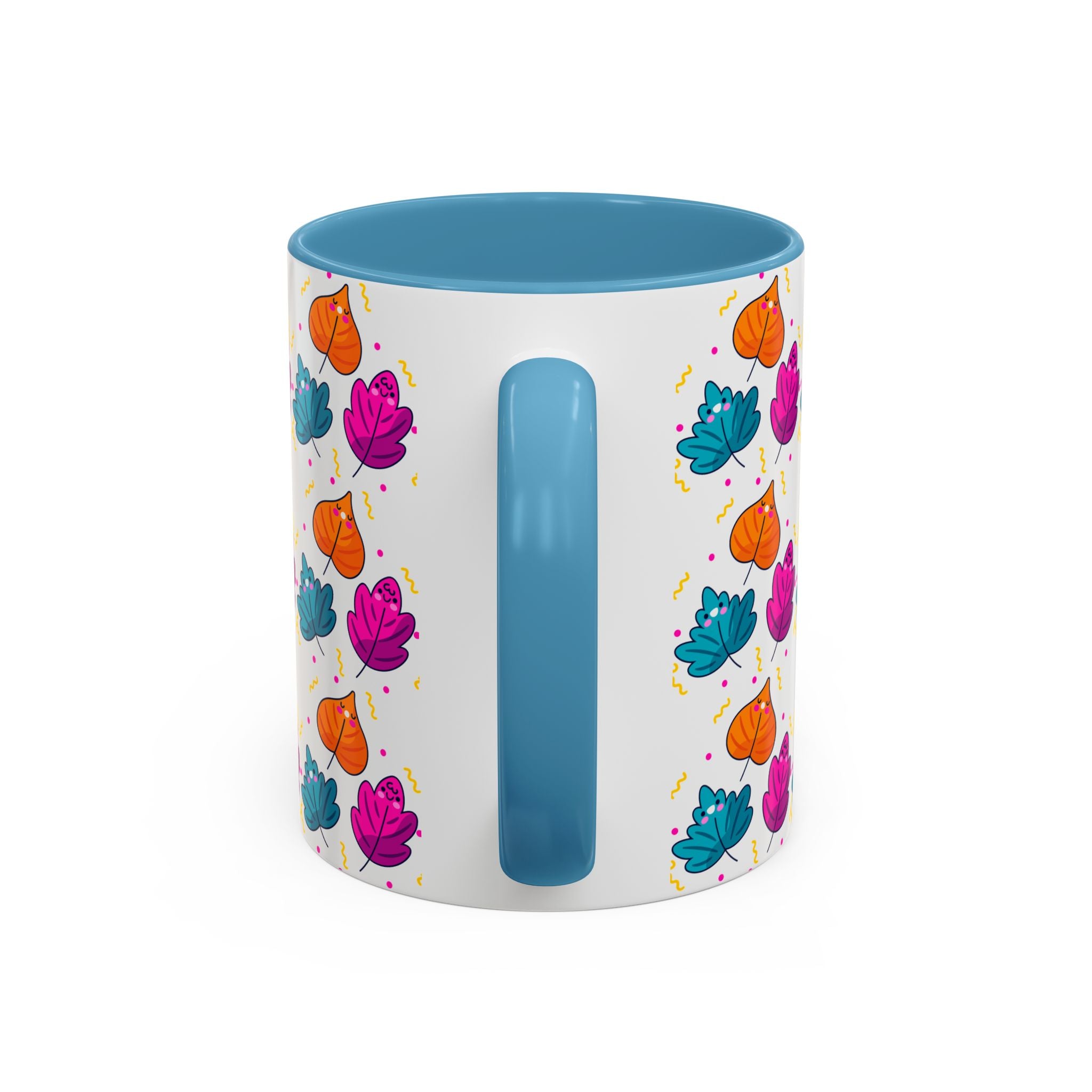 Bright Vibrant Leaves Accent Coffee Mug (11, 15 oz)