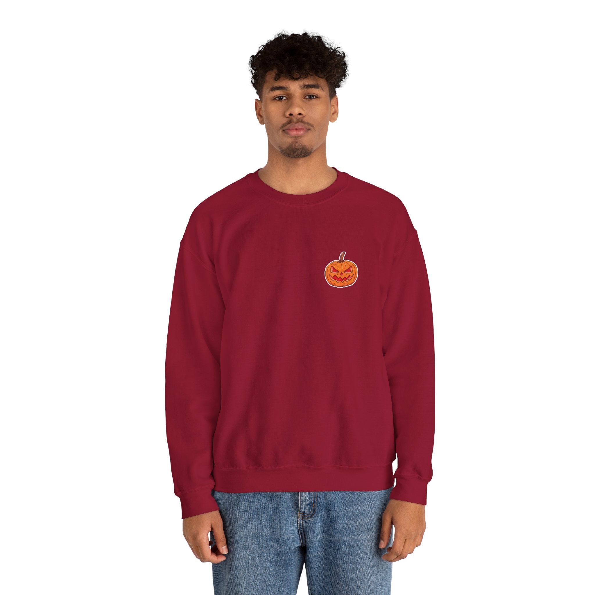 Spooky Pumpkin Unisex Heavy Blend™ Crewneck Sweatshirt