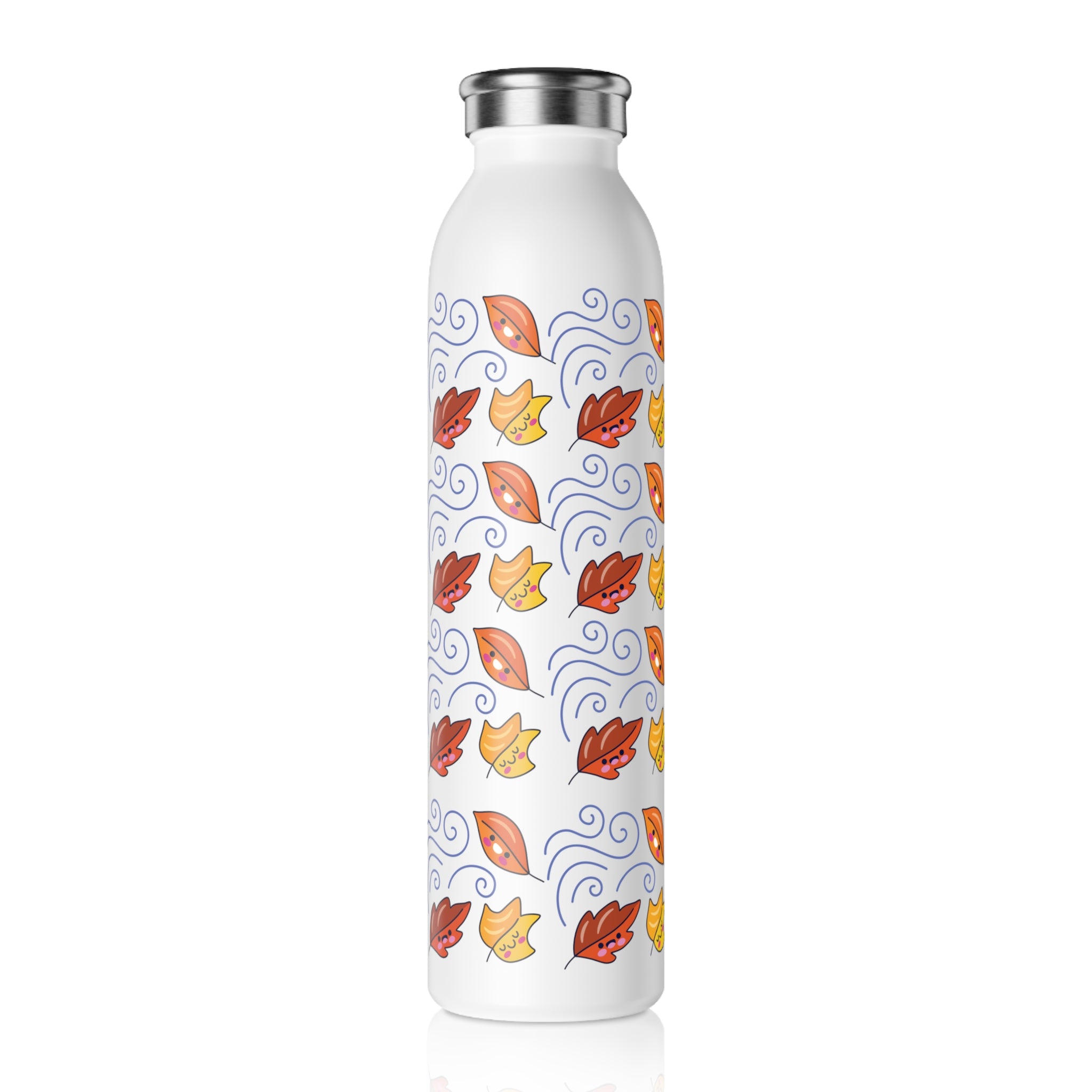 Leaves and Wind Slim Water Bottle