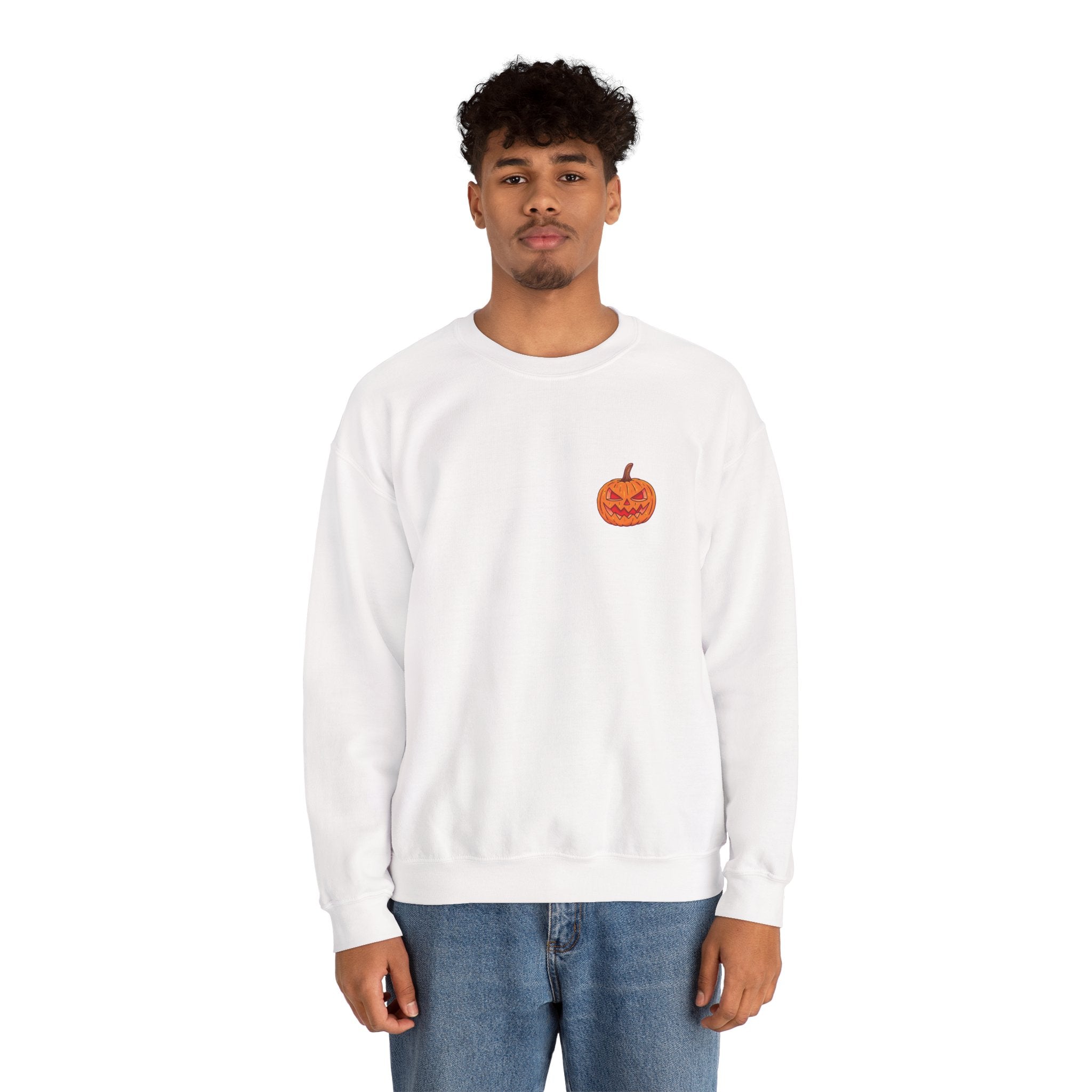 Spooky Pumpkin Unisex Heavy Blend™ Crewneck Sweatshirt