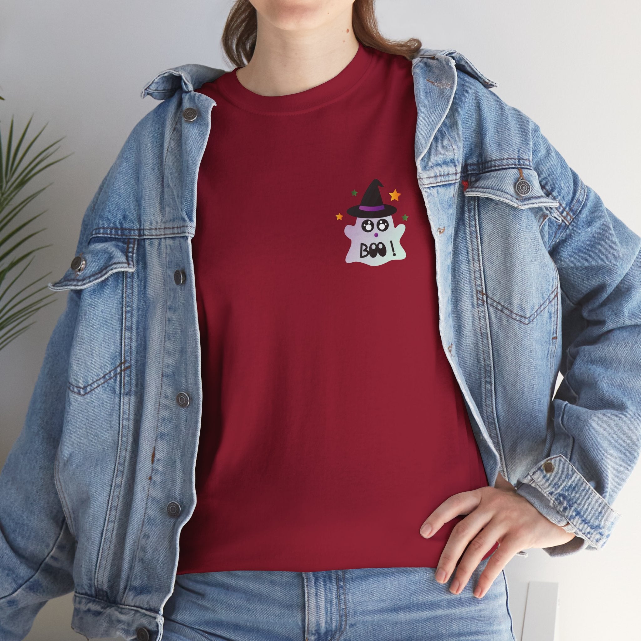 Little Ghost-Witch Unisex Heavy Cotton Tee