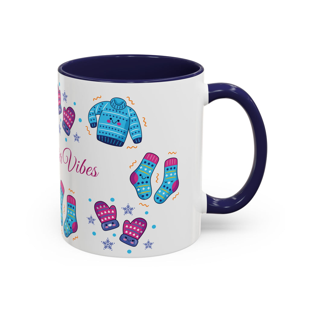 Cozy Winter Vibes Accent Coffee Mug — 11/15oz