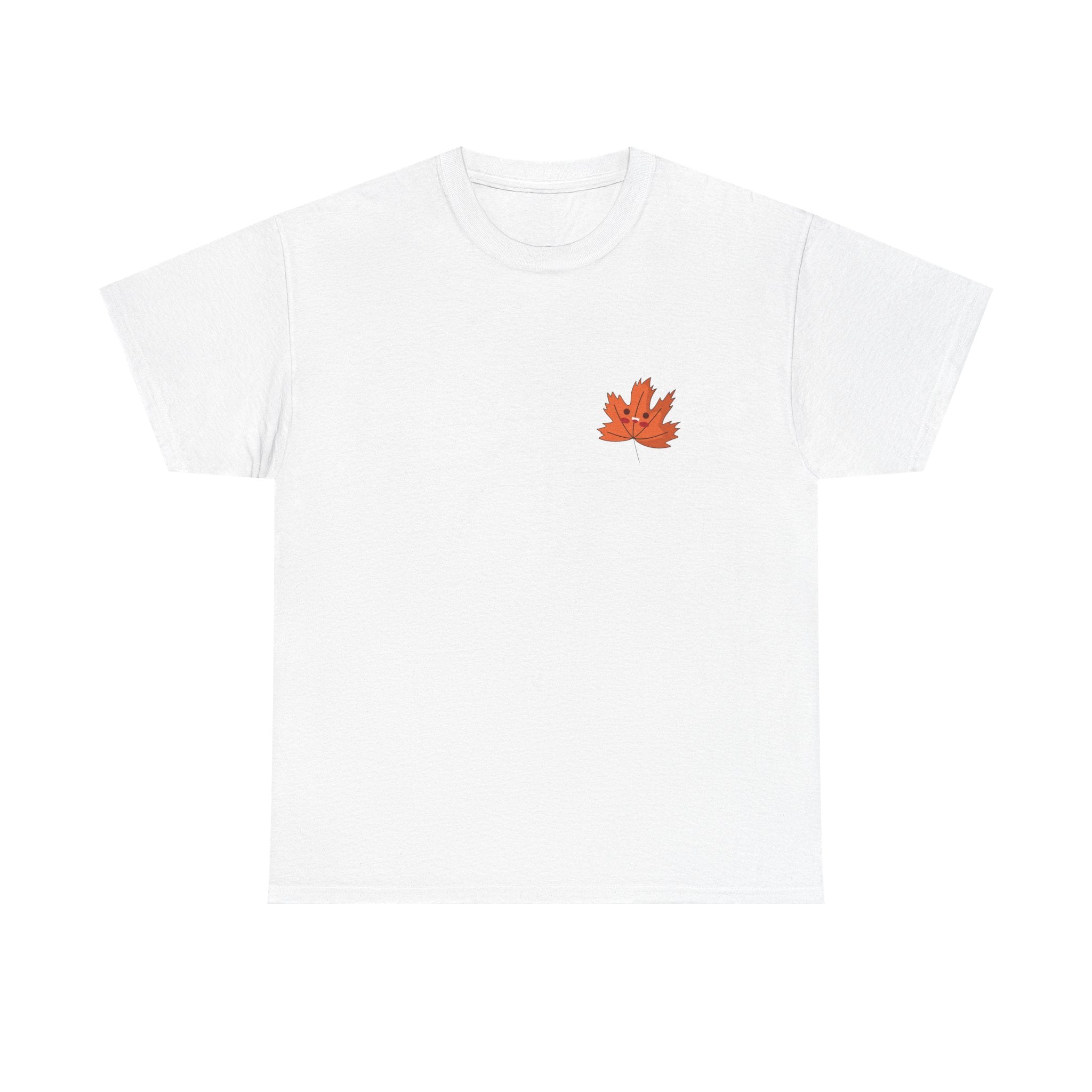 Cute Autumn Leaf Unisex Heavy Cotton Tee