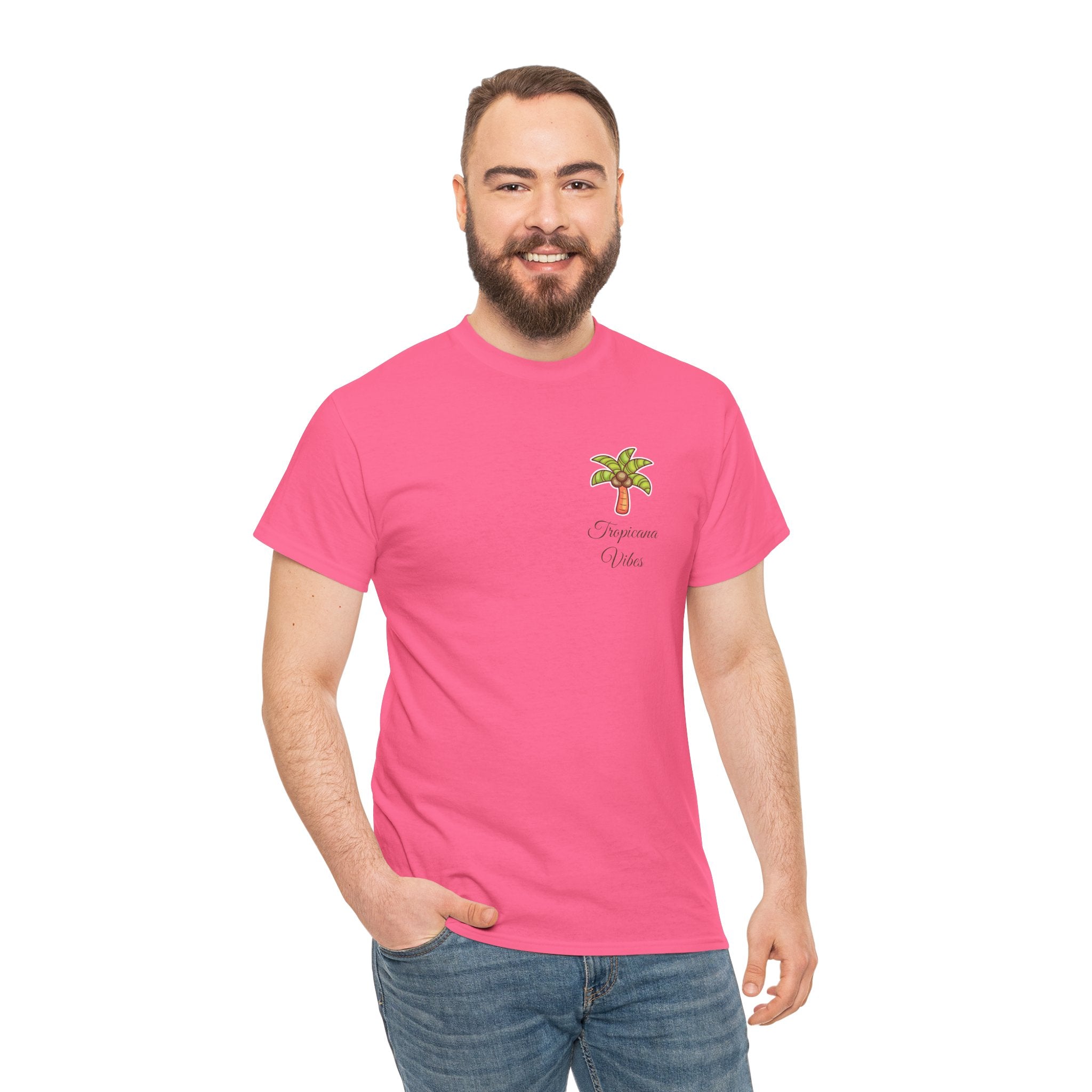 Tropicana Vibes T-Shirt — Tropical Palm Beach Graphic Tee