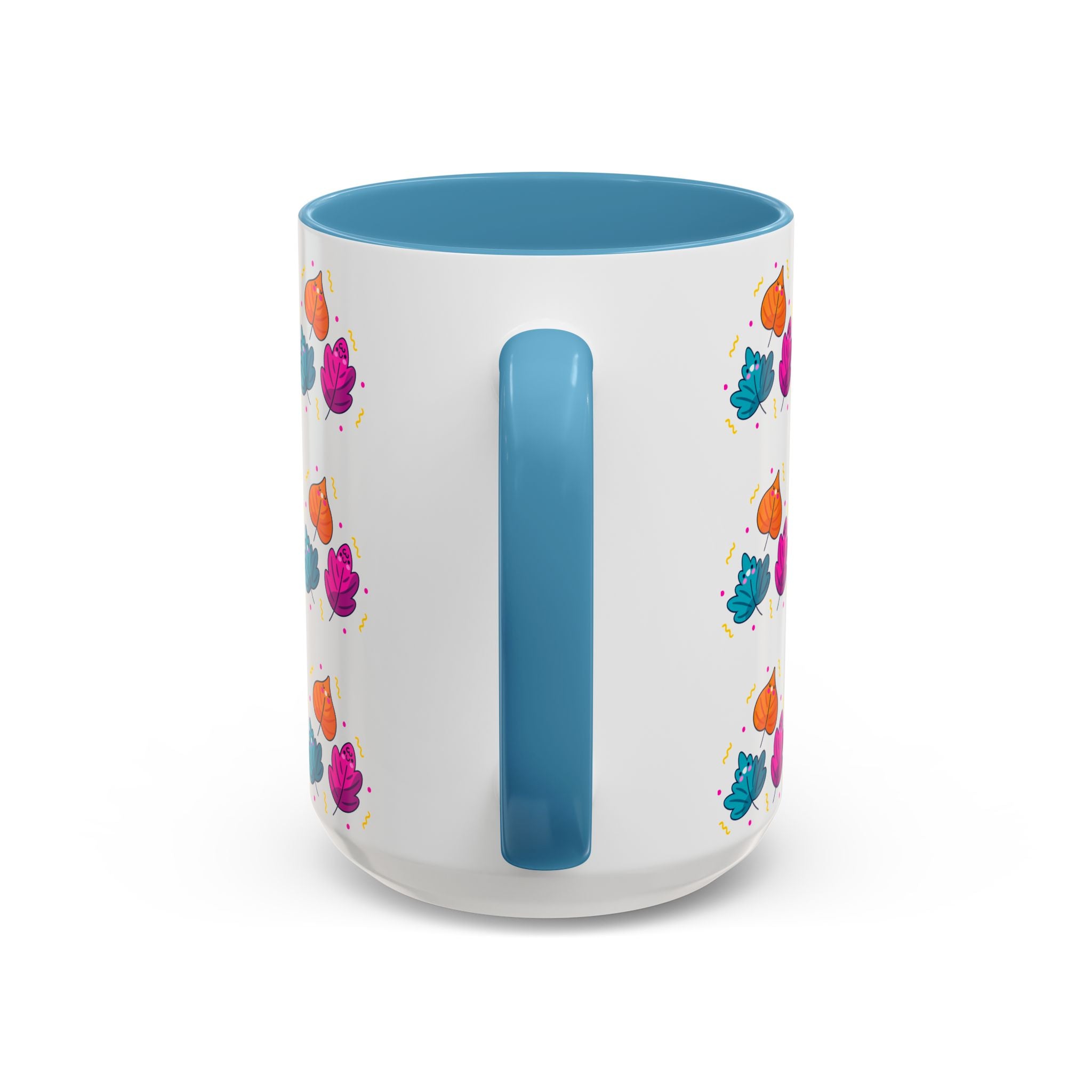Bright Vibrant Leaves Accent Coffee Mug (11, 15 oz)