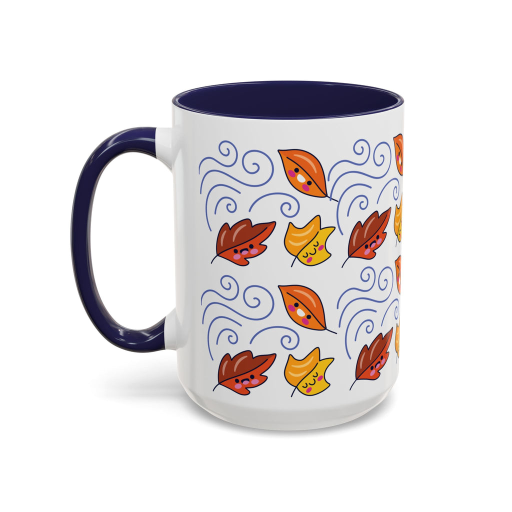 Leaves and Wind Accent Coffee Mug (11, 15oz)