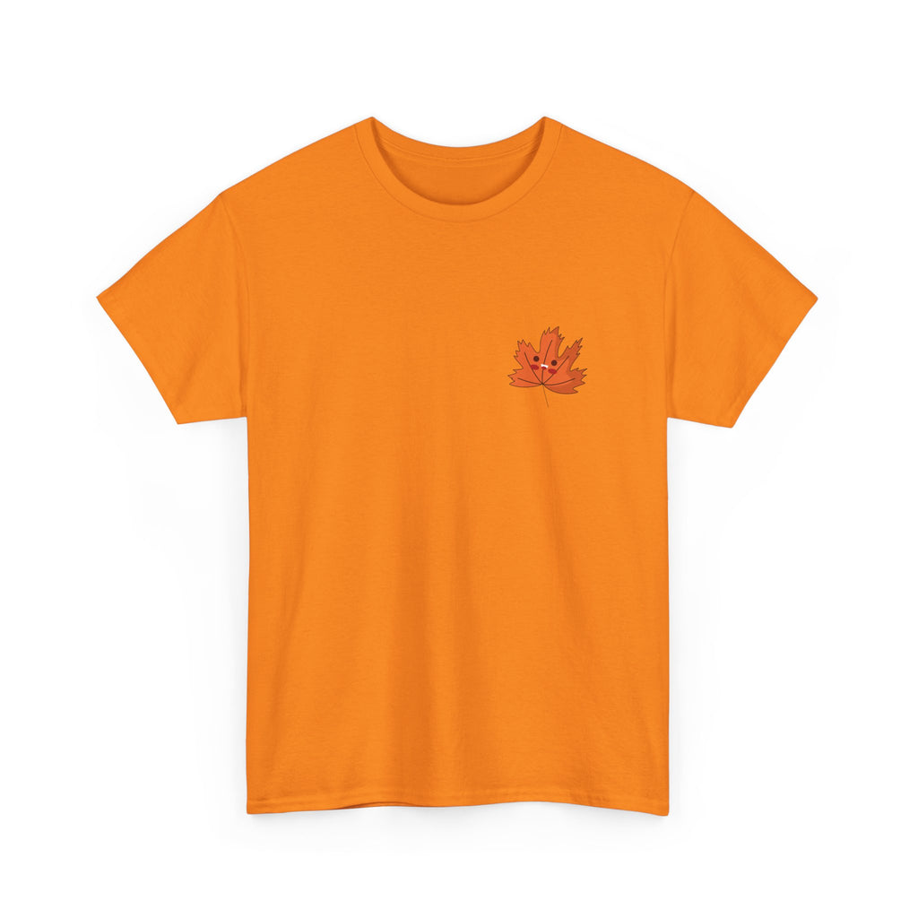 Cute Autumn Leaf Unisex Heavy Cotton Tee