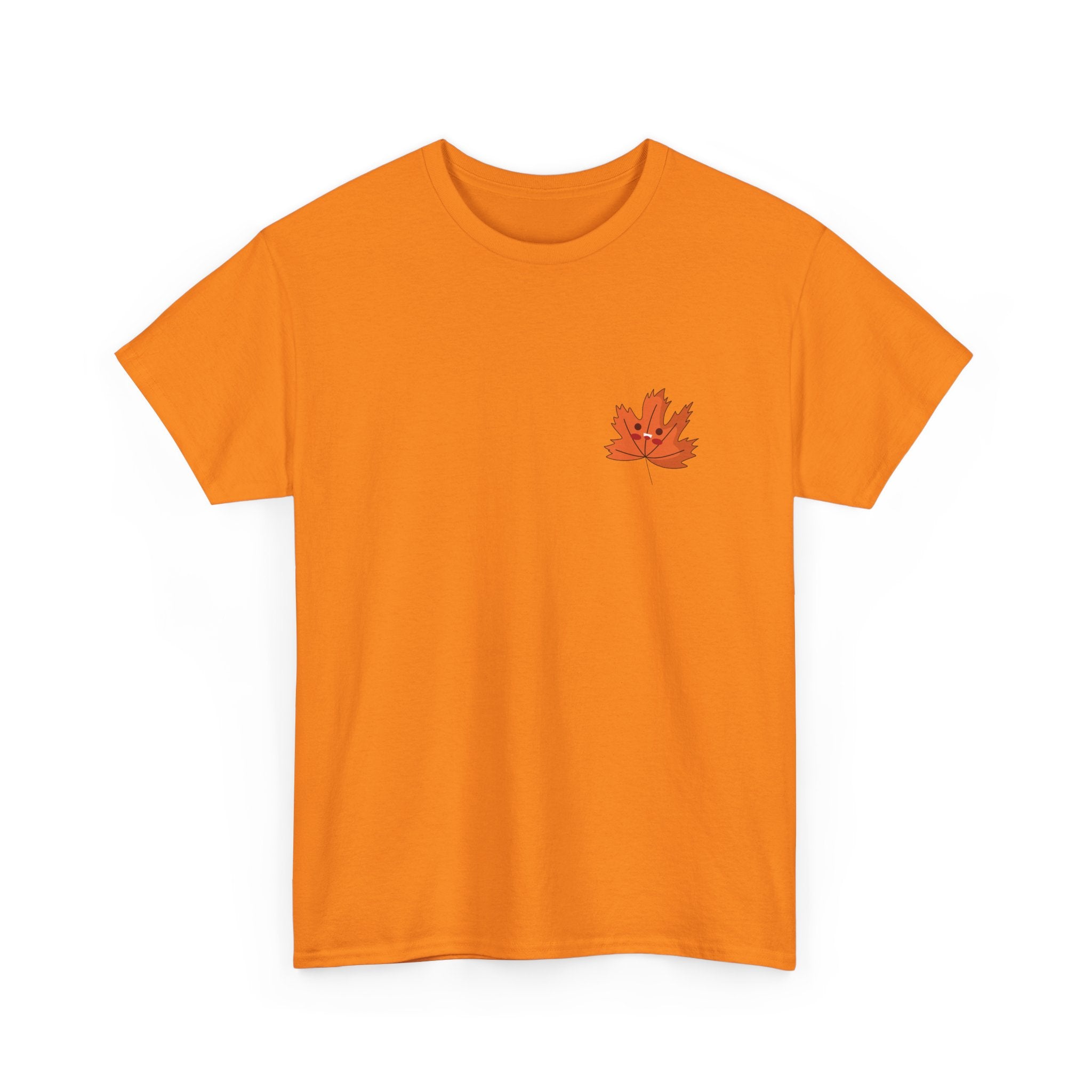 Cute Autumn Leaf Unisex Heavy Cotton Tee