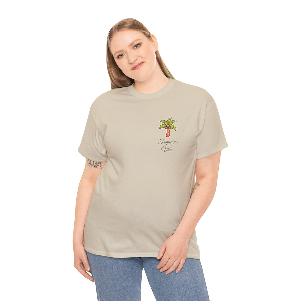 Tropicana Vibes T-Shirt — Tropical Palm Beach Graphic Tee