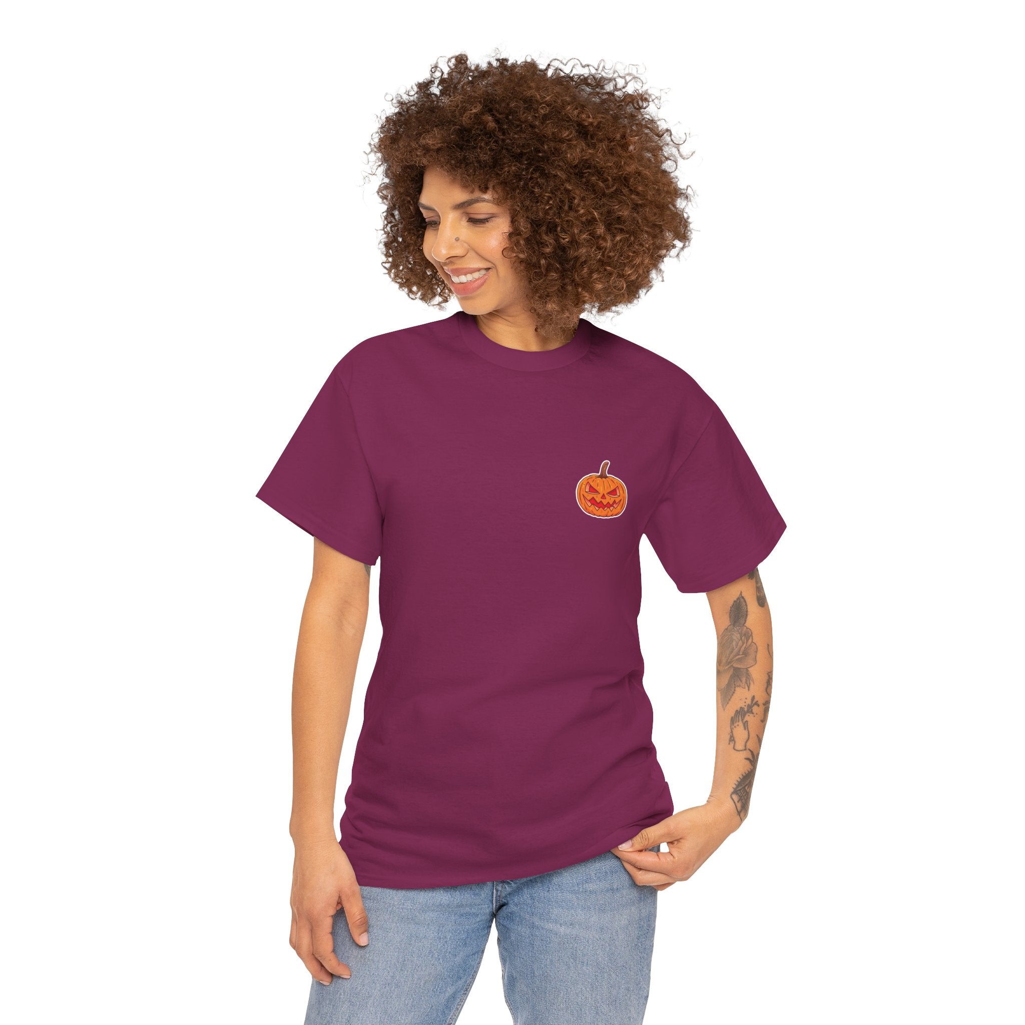 Spooky Pumpkin Unisex Heavy Cotton Tee