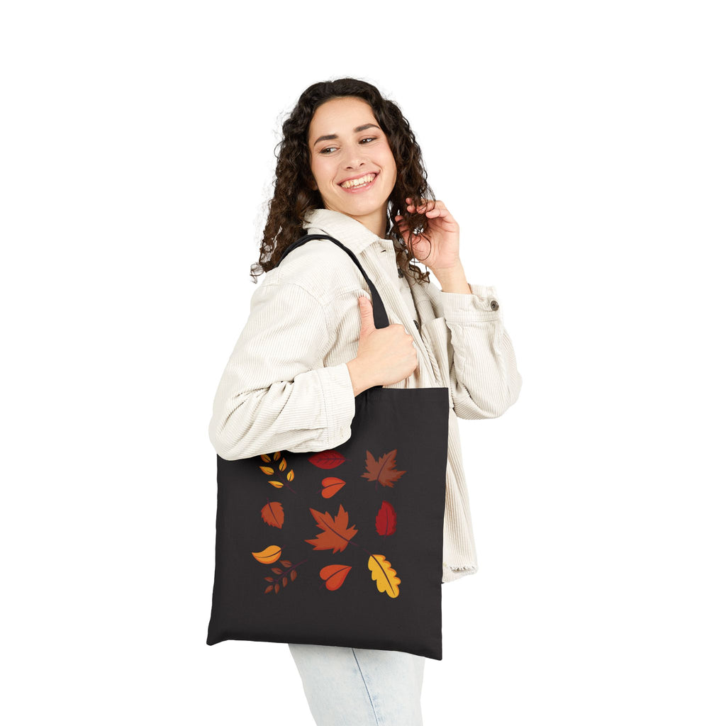 Autumn Leaves Cotton Canvas Tote Bag