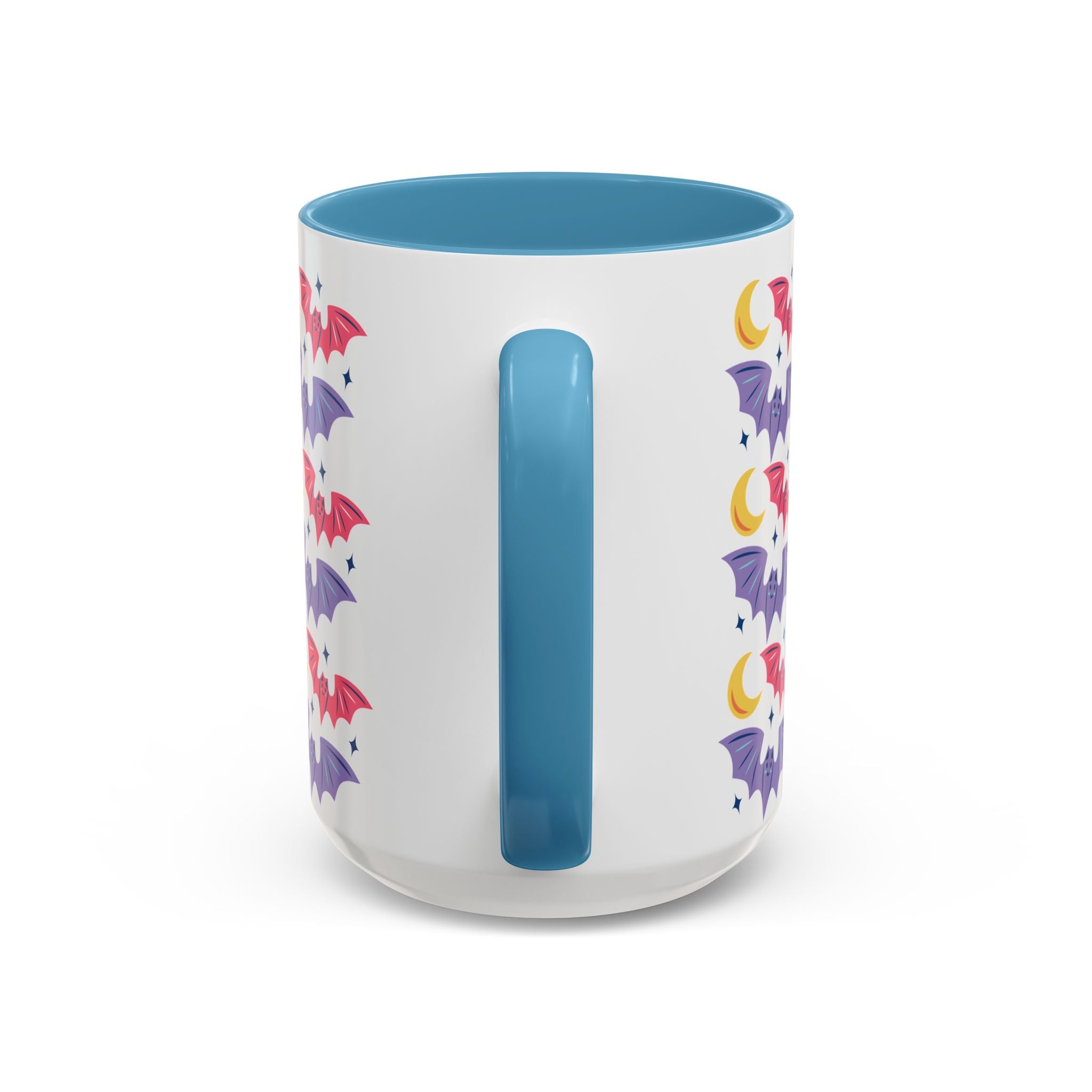 Cute Bats With Crescent Moon Accent Coffee Mug (11, 15oz)