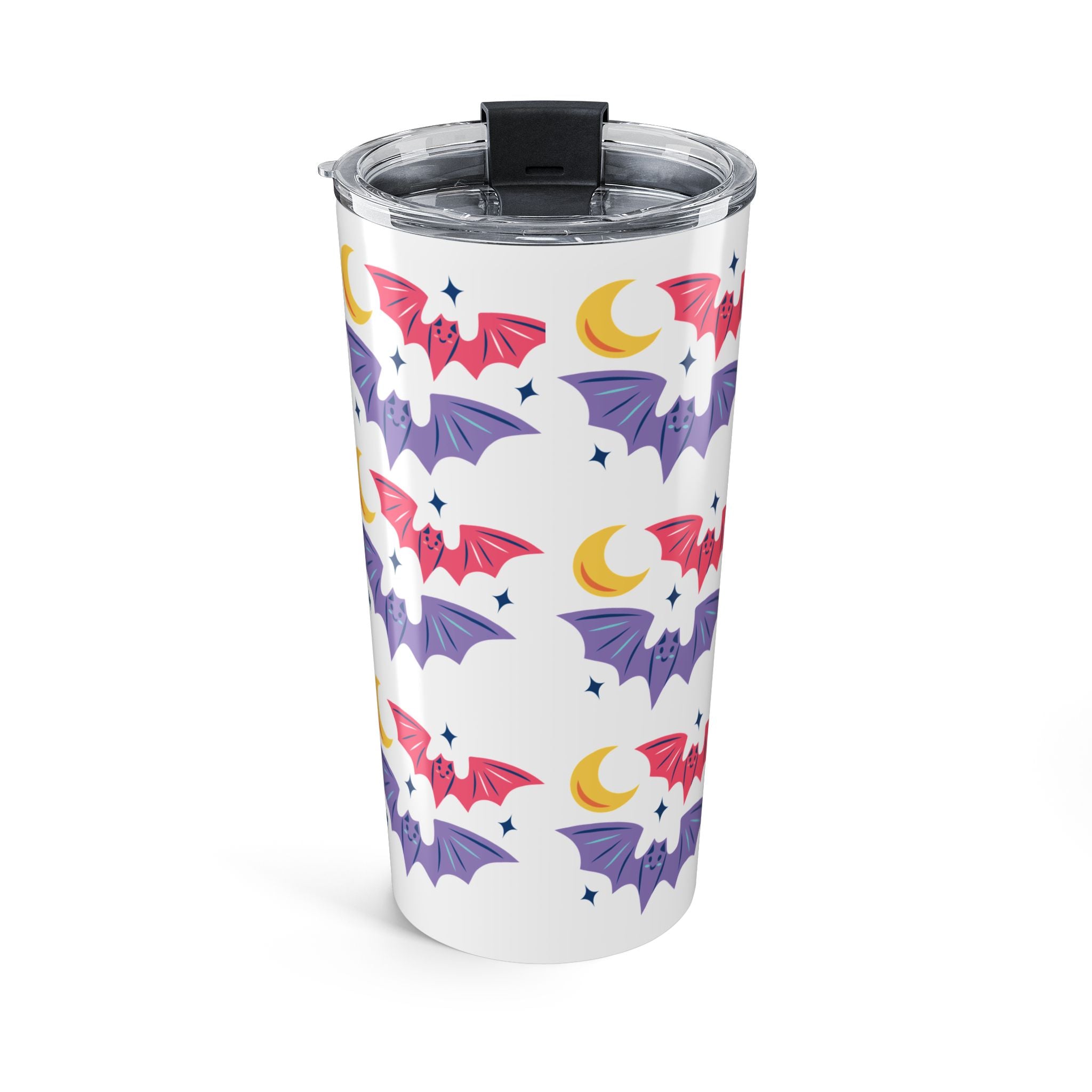Cute Bats With Crescent Moon Tumbler