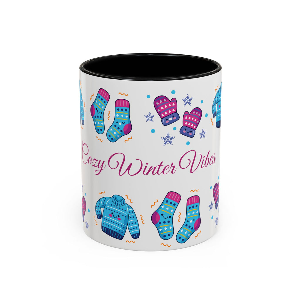 Cozy Winter Vibes Accent Coffee Mug — 11/15oz