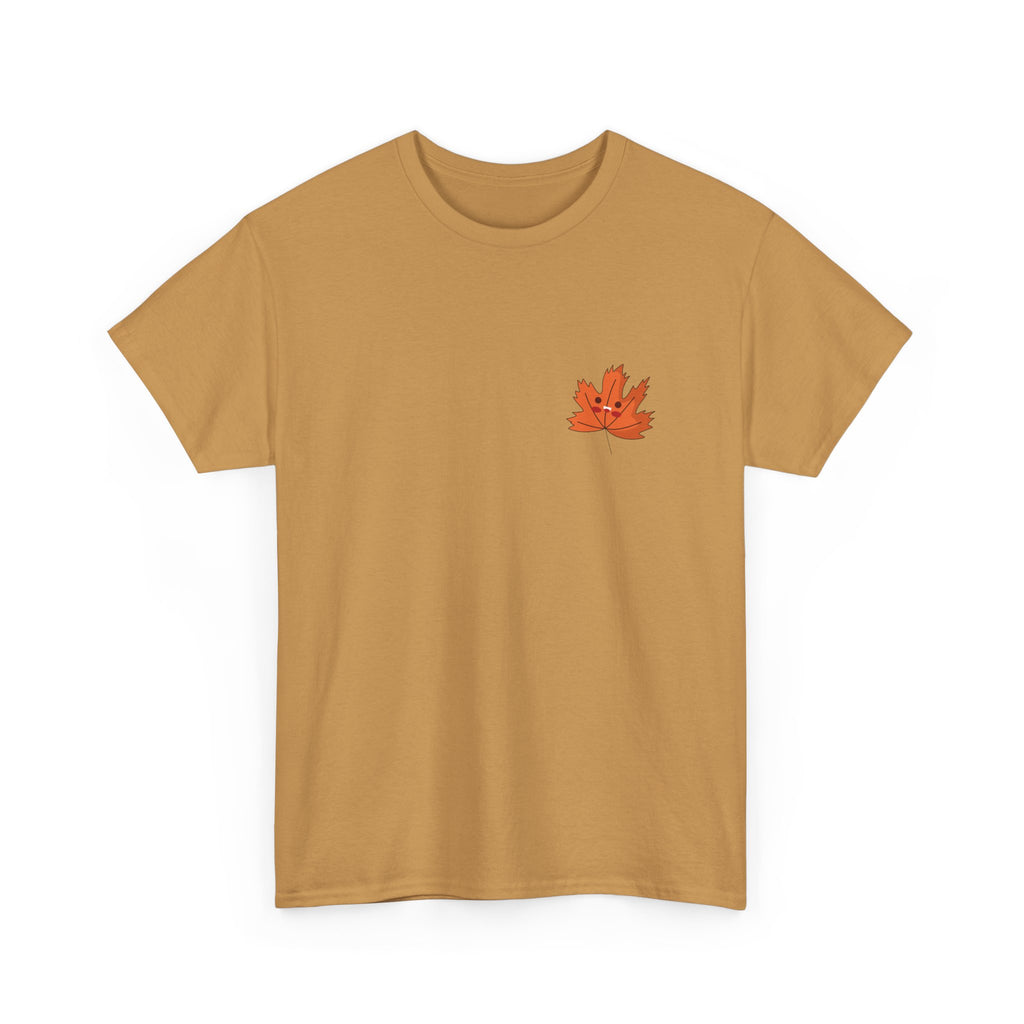 Cute Autumn Leaf Unisex Heavy Cotton Tee