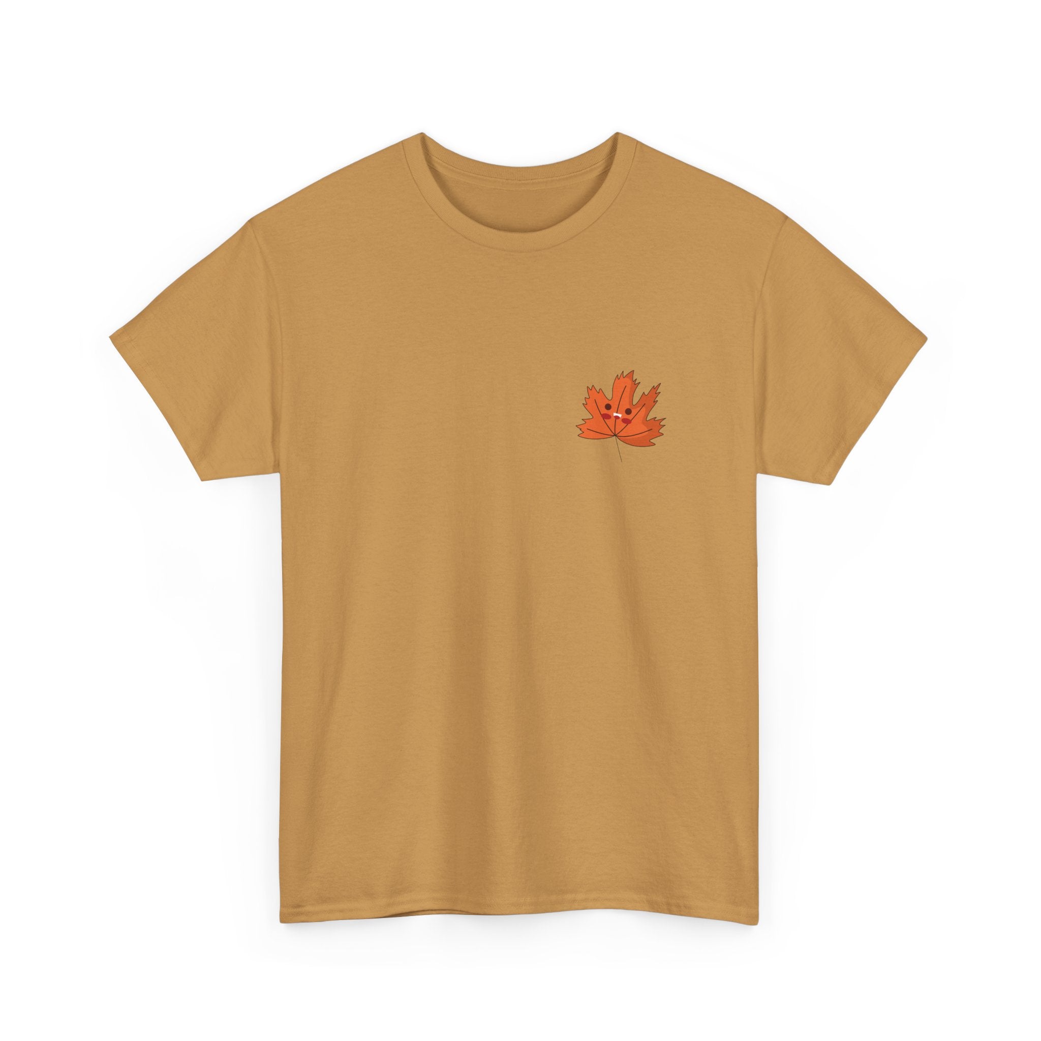 Cute Autumn Leaf Unisex Heavy Cotton Tee