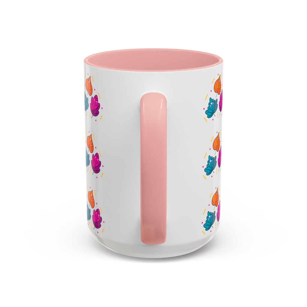 Bright Vibrant Leaves Accent Coffee Mug (11, 15 oz)