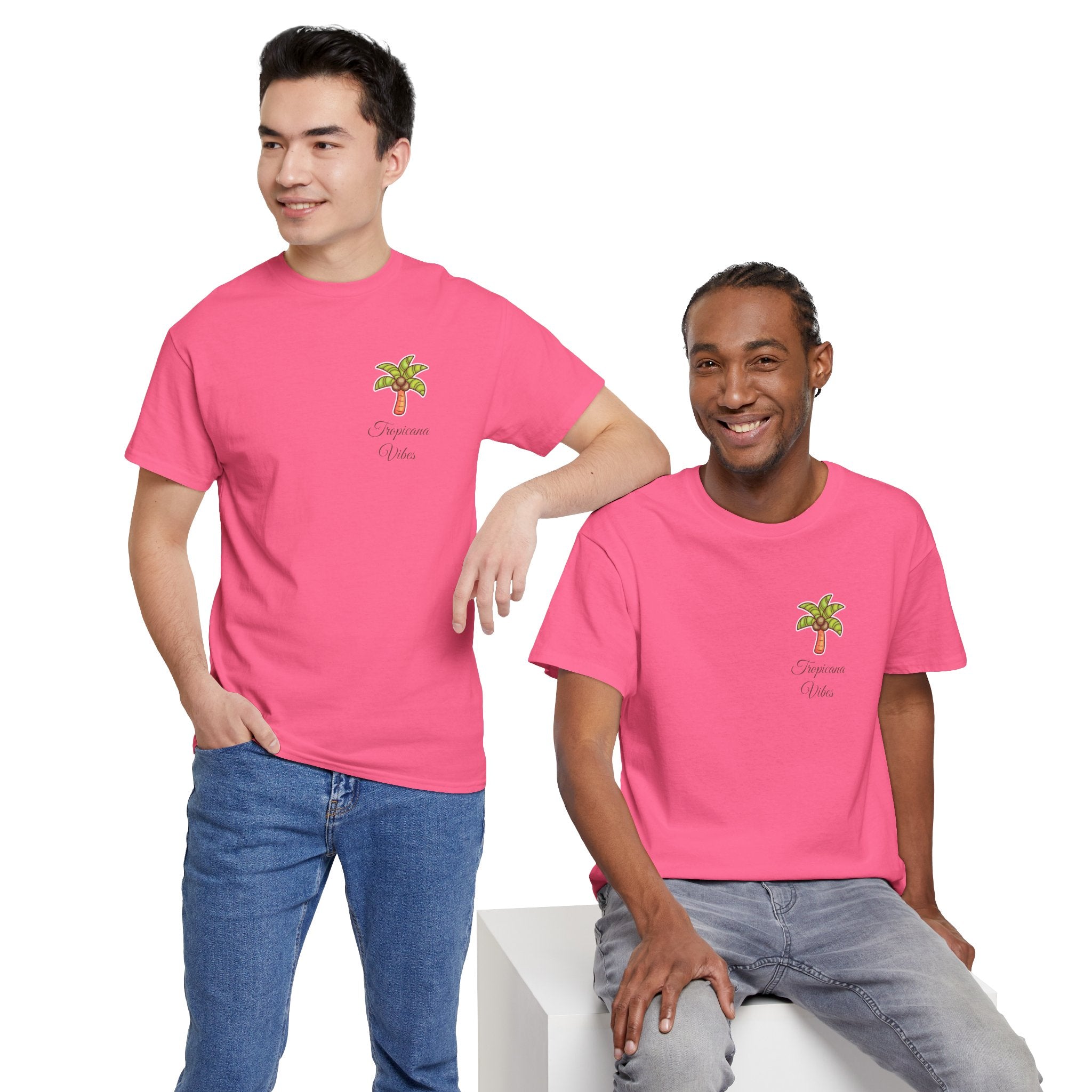 Tropicana Vibes T-Shirt — Tropical Palm Beach Graphic Tee
