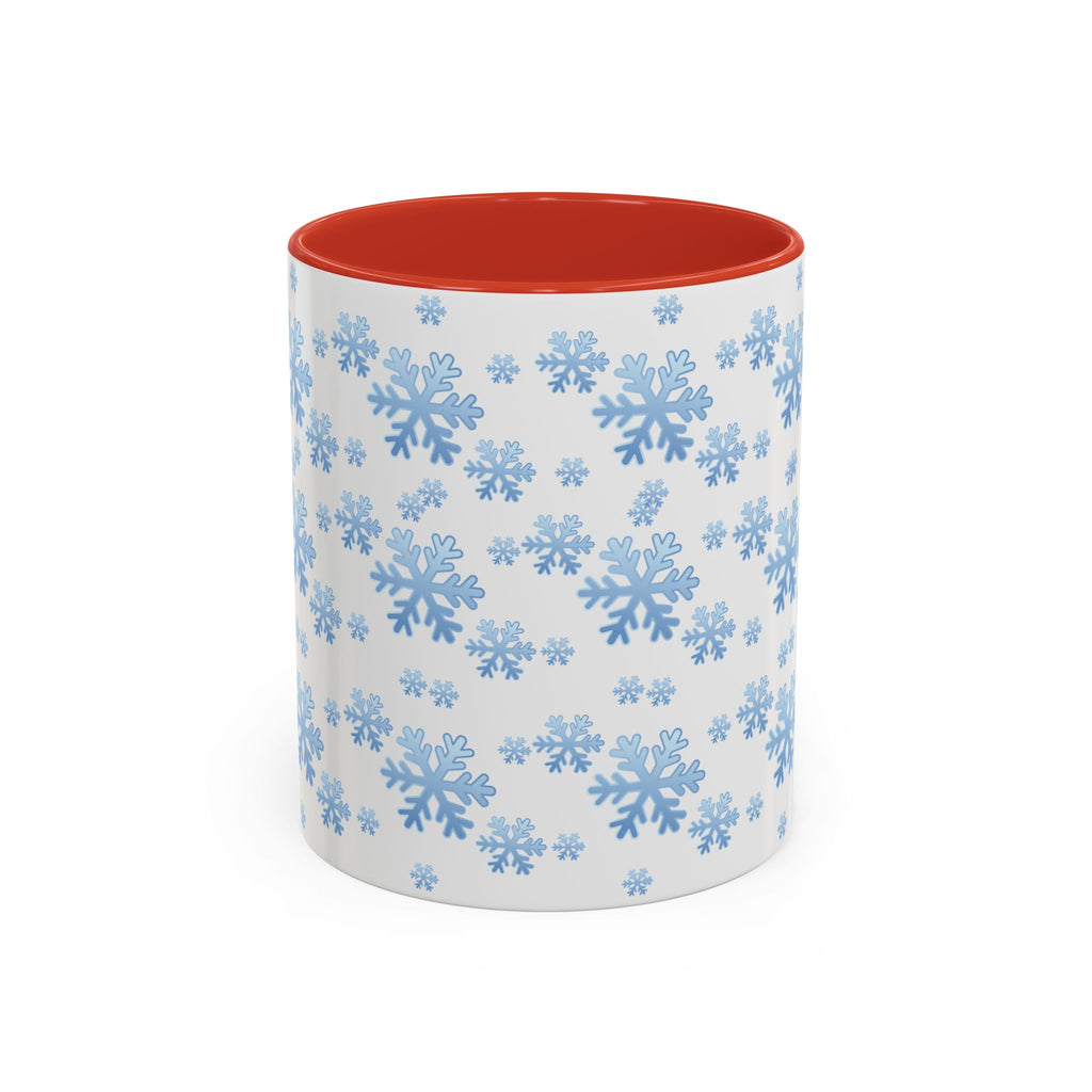 Snowflake Accent Coffee Mug , 11/15oz