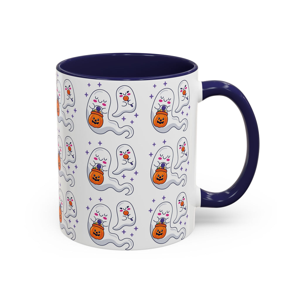 Halloween Ghosts Holding Treats Accent Coffee Mug (11, 15oz)