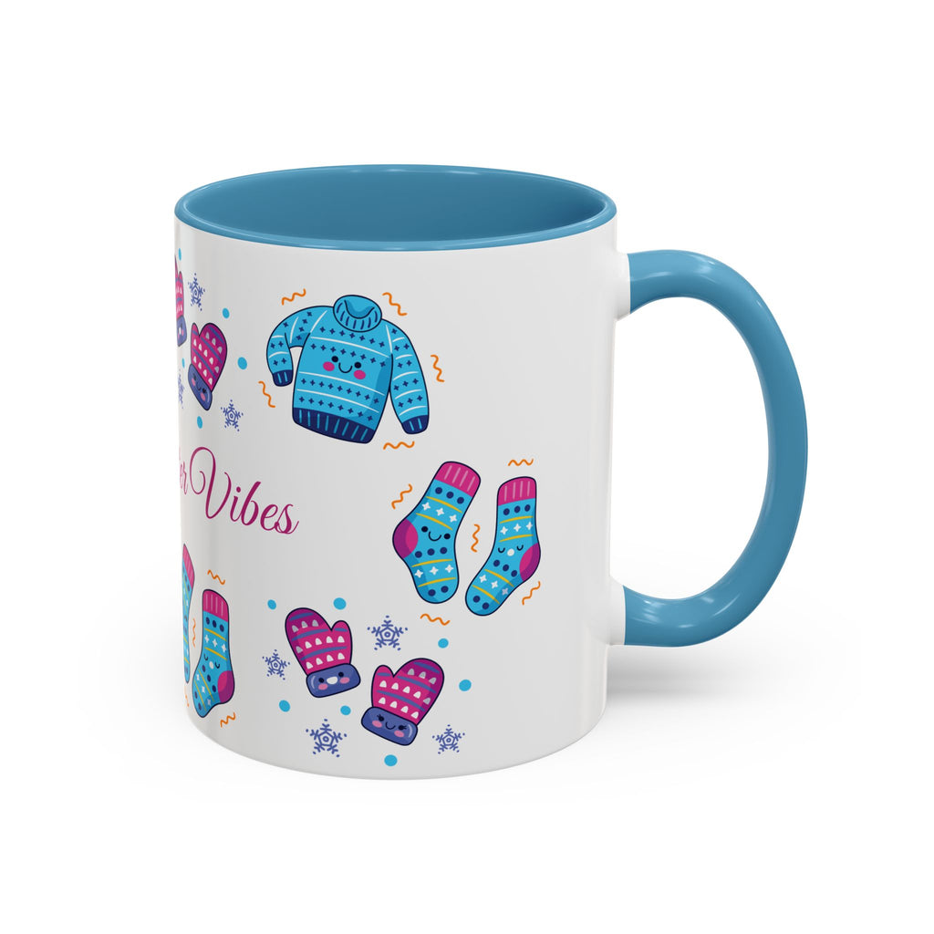 Cozy Winter Vibes Accent Coffee Mug — 11/15oz