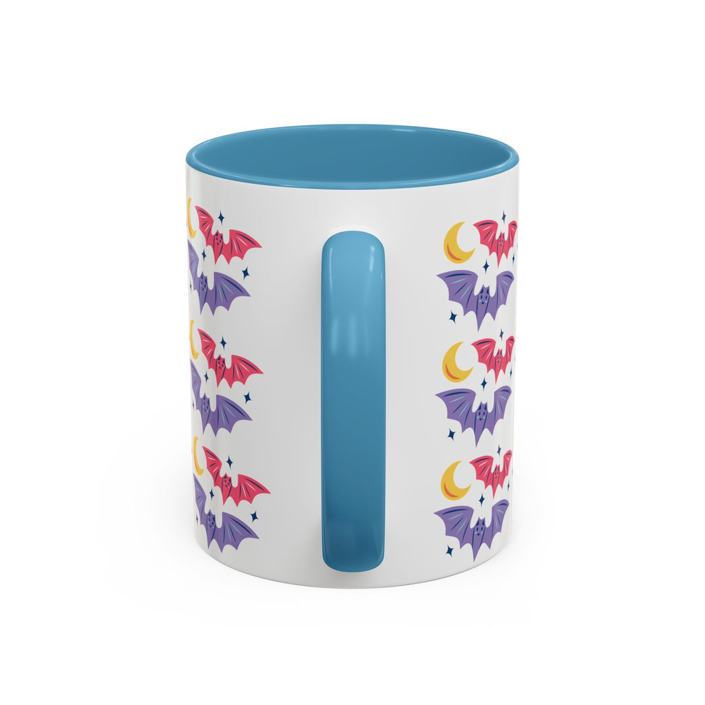 Cute Bats With Crescent Moon Accent Coffee Mug (11, 15oz)