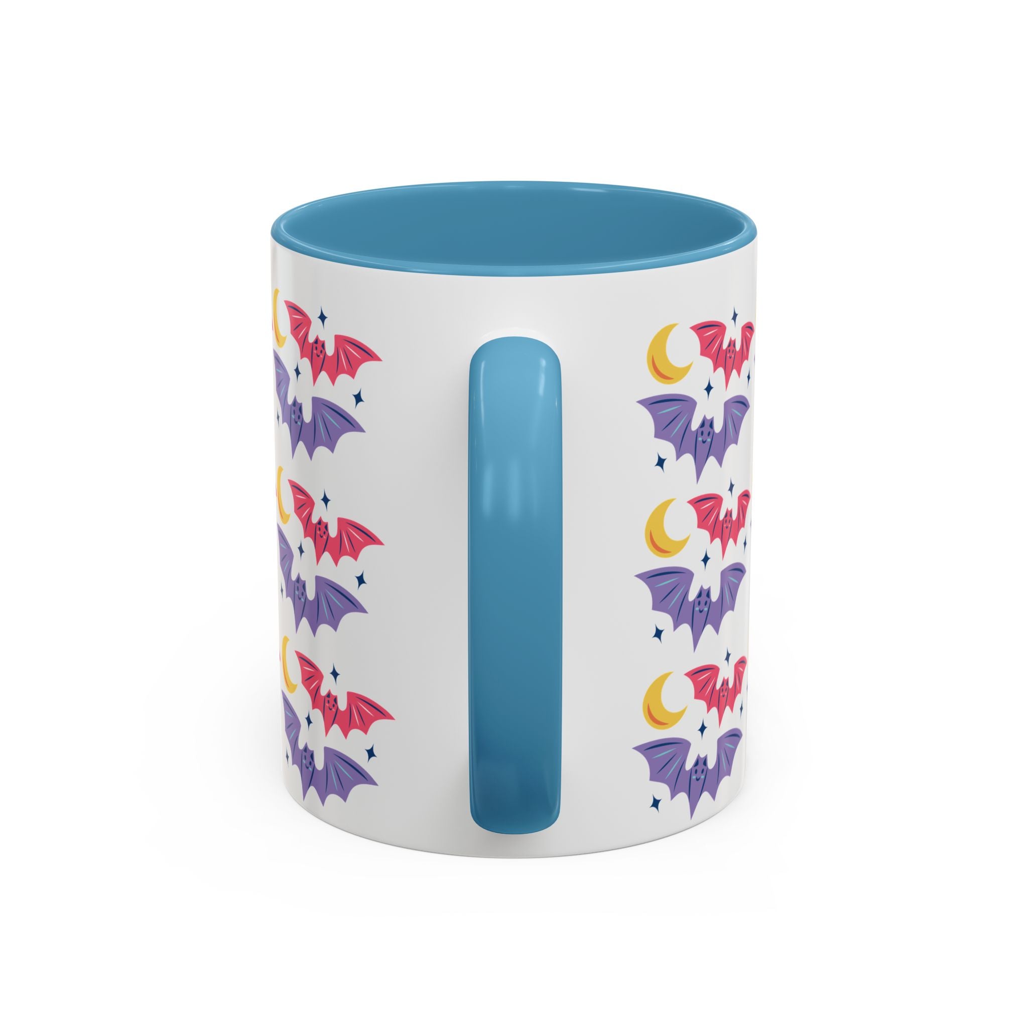 Cute Bats With Crescent Moon Accent Coffee Mug (11, 15oz)