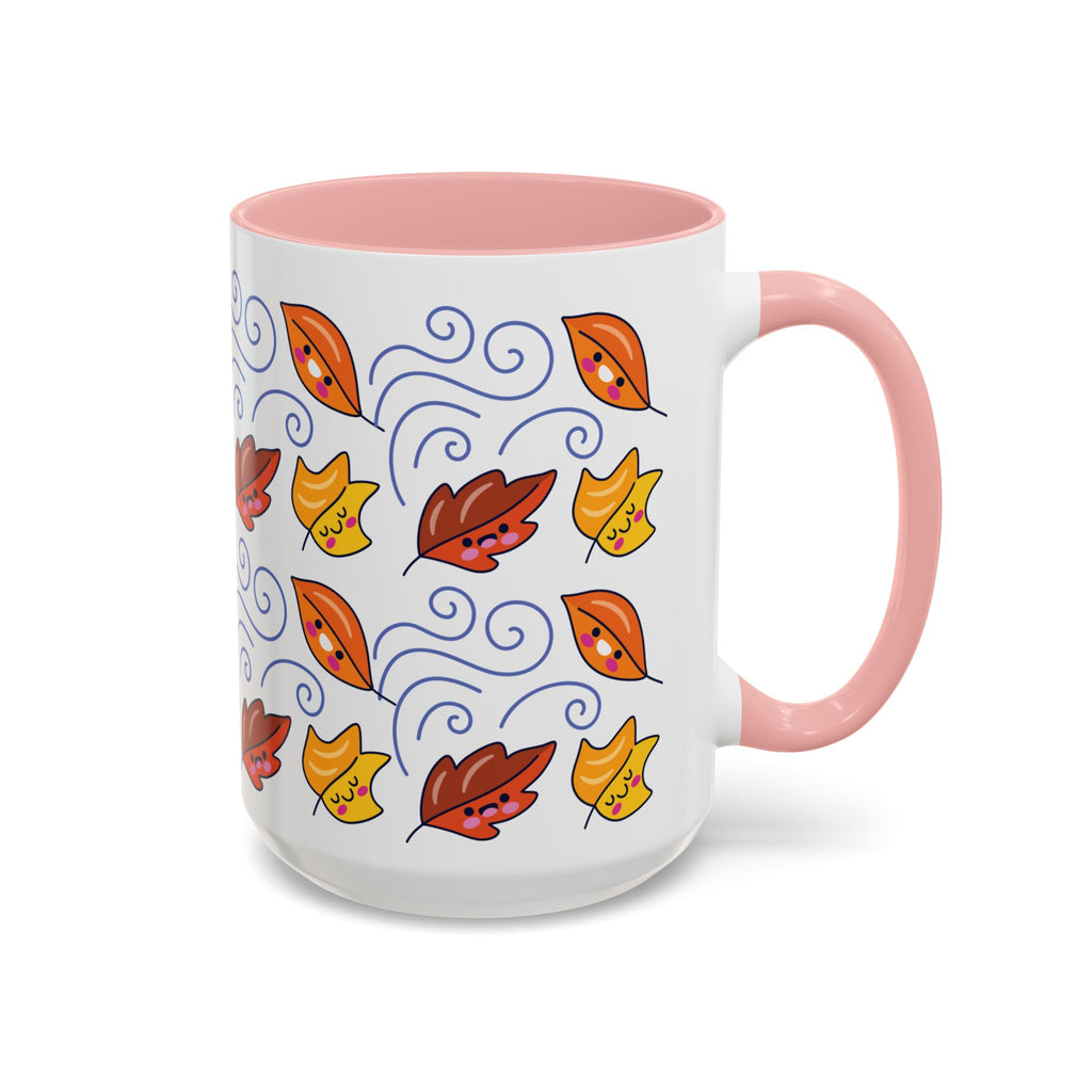 Leaves and Wind Accent Coffee Mug (11, 15oz)