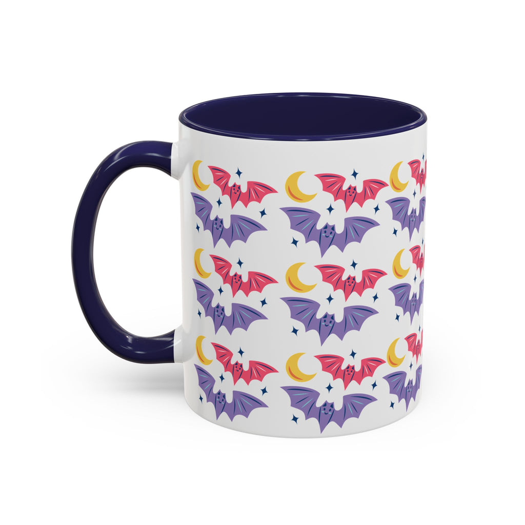 Cute Bats With Crescent Moon Accent Coffee Mug (11, 15oz)