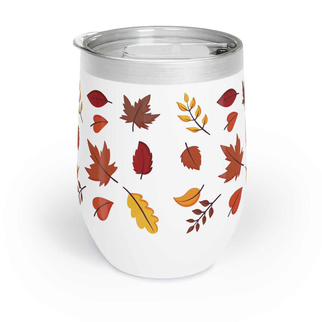 Autumn Leaves Chill Wine Tumbler