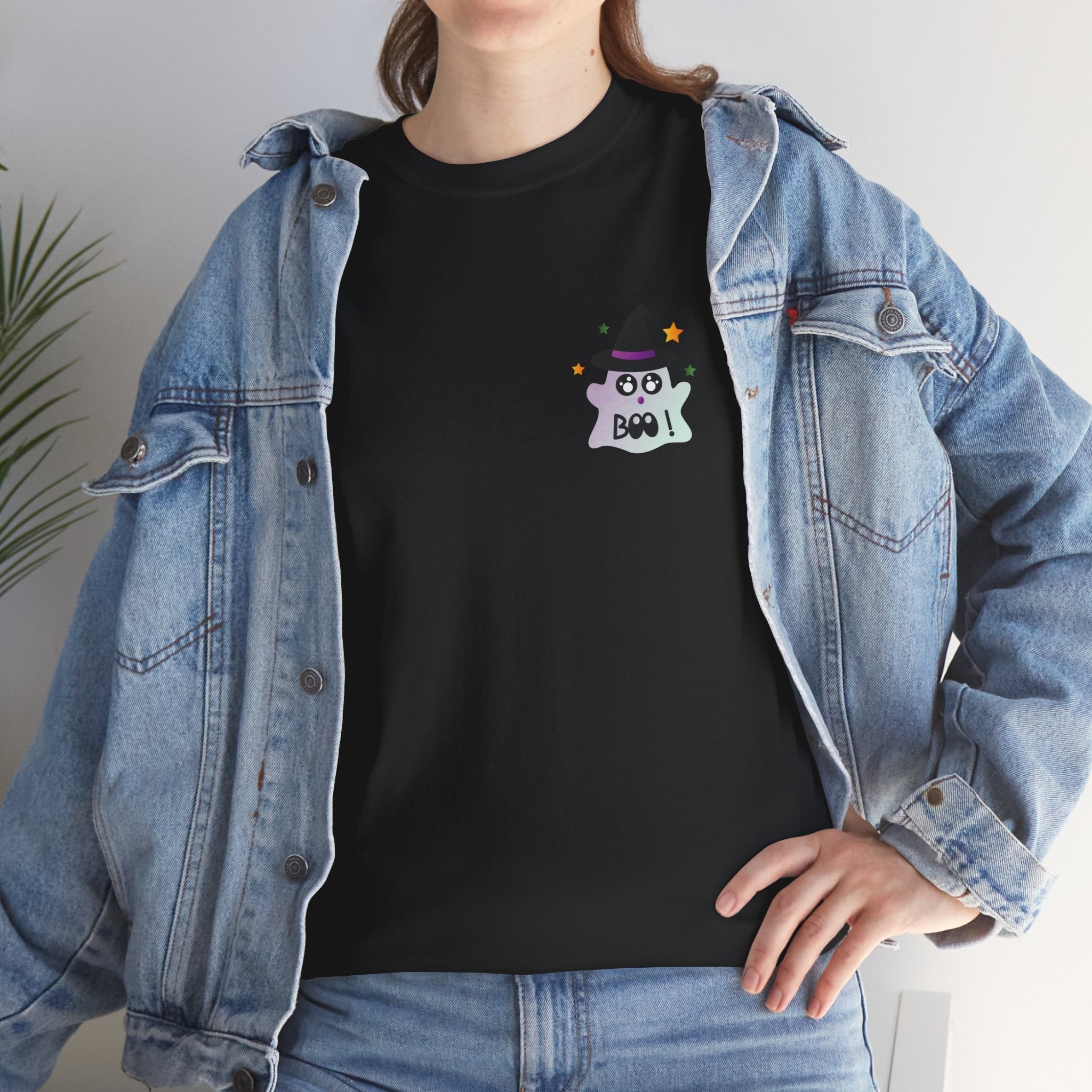 Little Ghost-Witch Unisex Heavy Cotton Tee