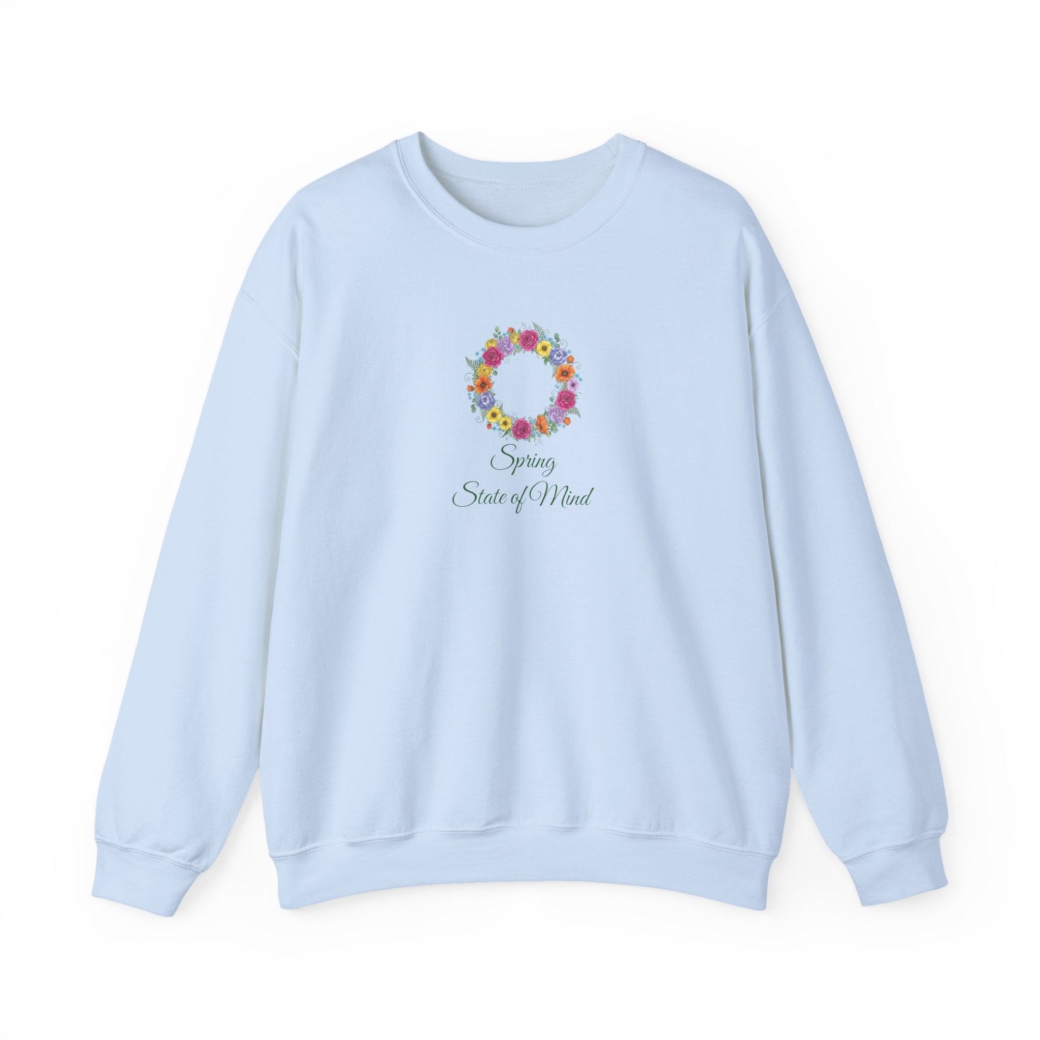 “Spring State of Mind” Sweatshirt — Floral Wreath Crewneck