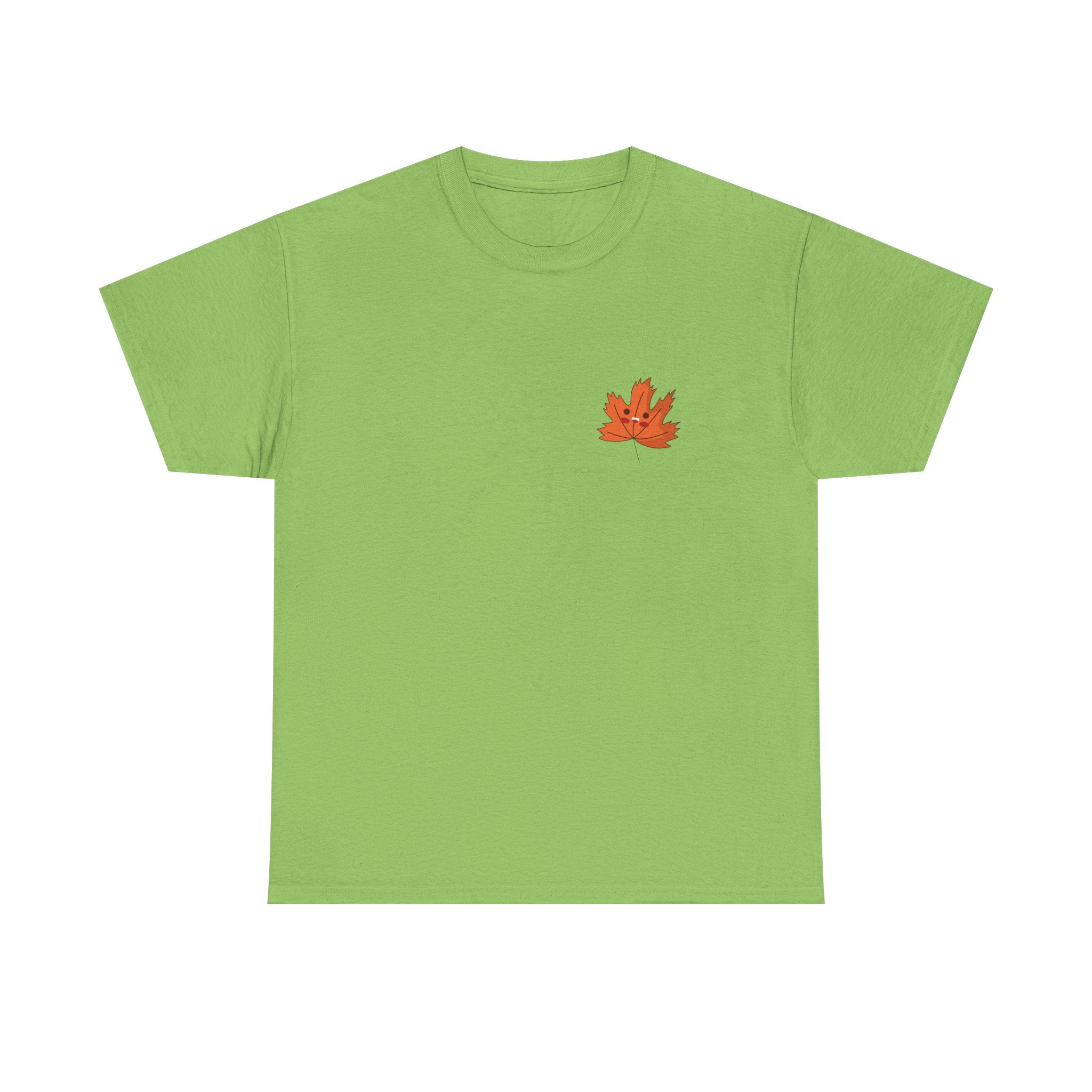 Cute Autumn Leaf Unisex Heavy Cotton Tee