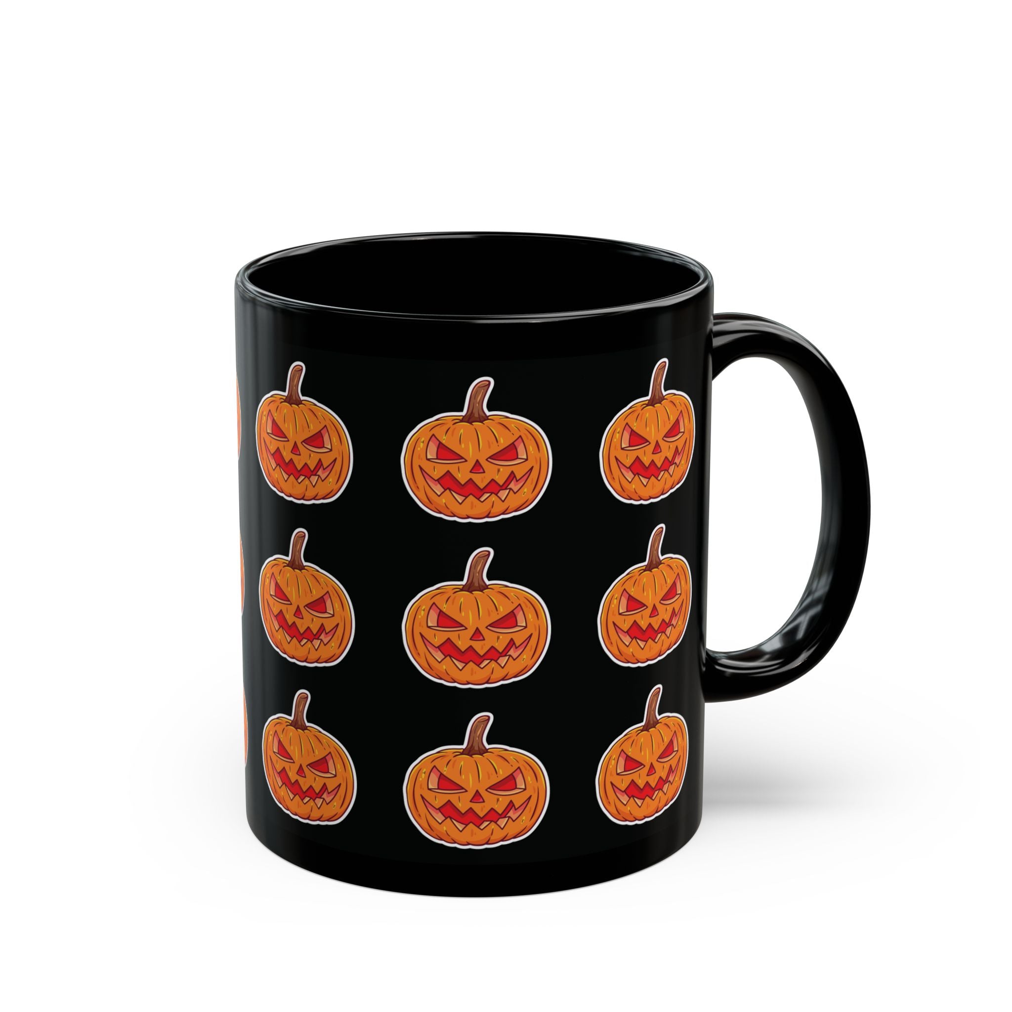 Spooky Pumpkin Black Mug (11oz, 15oz)