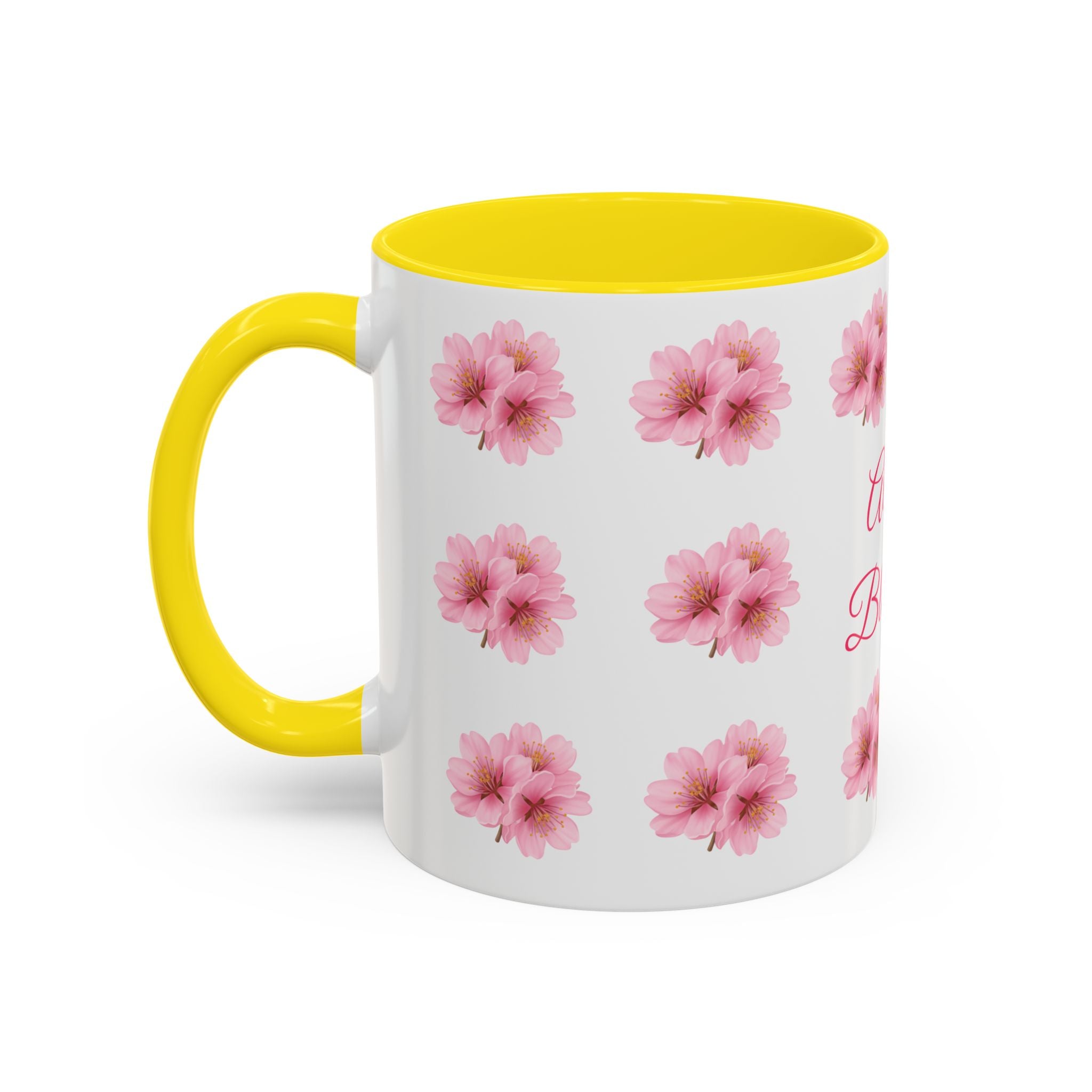 ''Always Blooming'' Pink Floral Coffee Mug — Pink Flower Spring Mug (11/15oz)