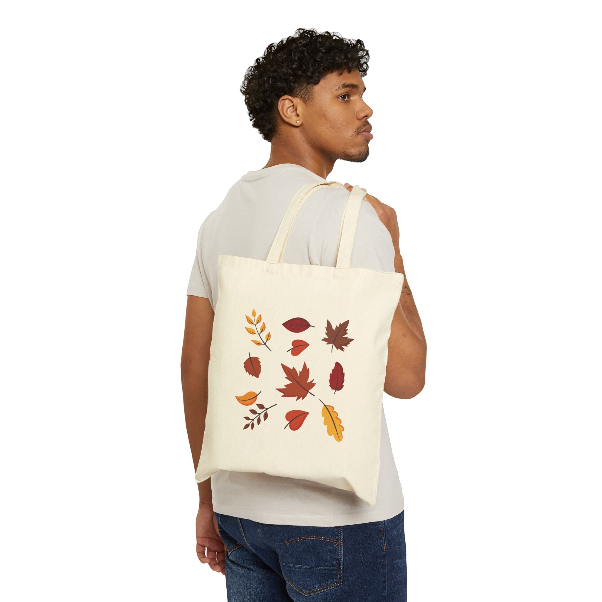 Autumn Leaves Cotton Canvas Tote Bag