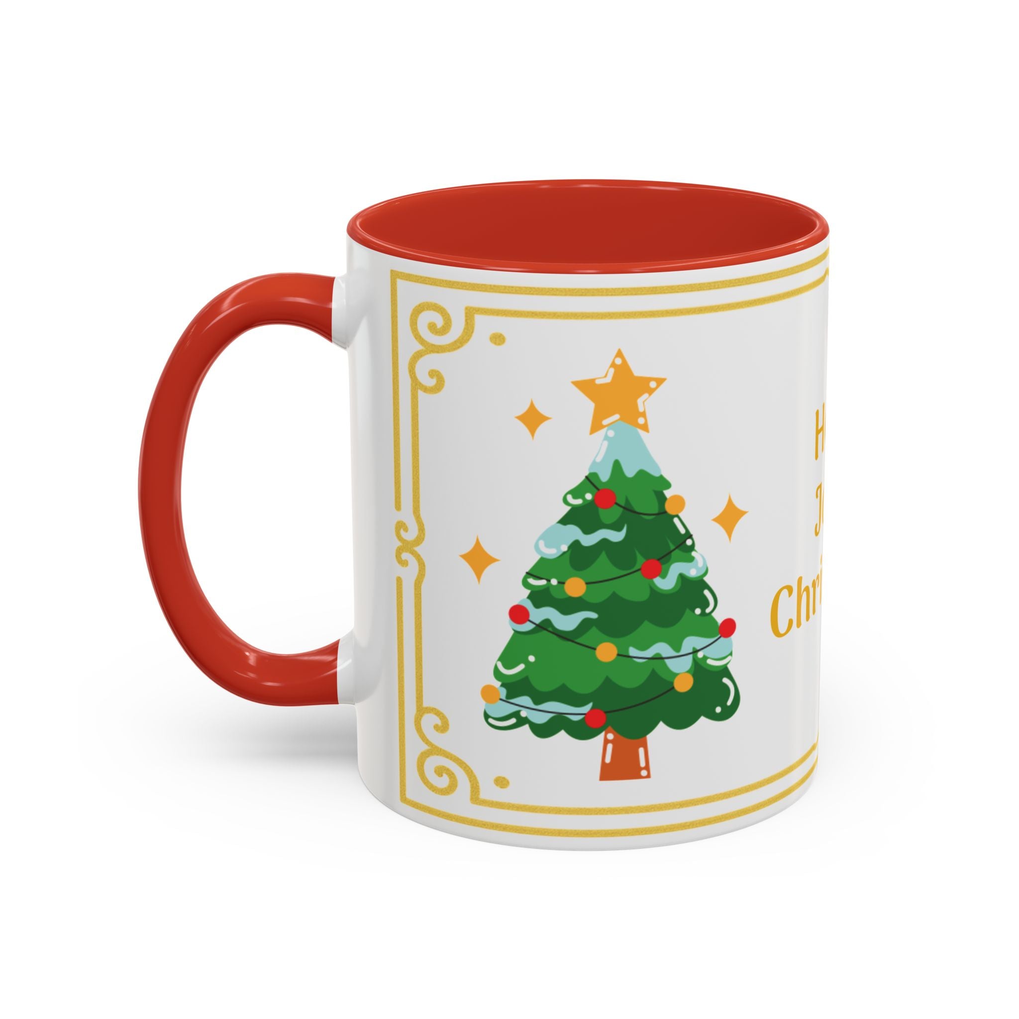 Holly Jolly Christmas Accent Coffee Mug (11/15oz)
