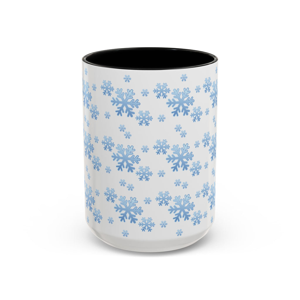 Snowflake Accent Coffee Mug , 11/15oz