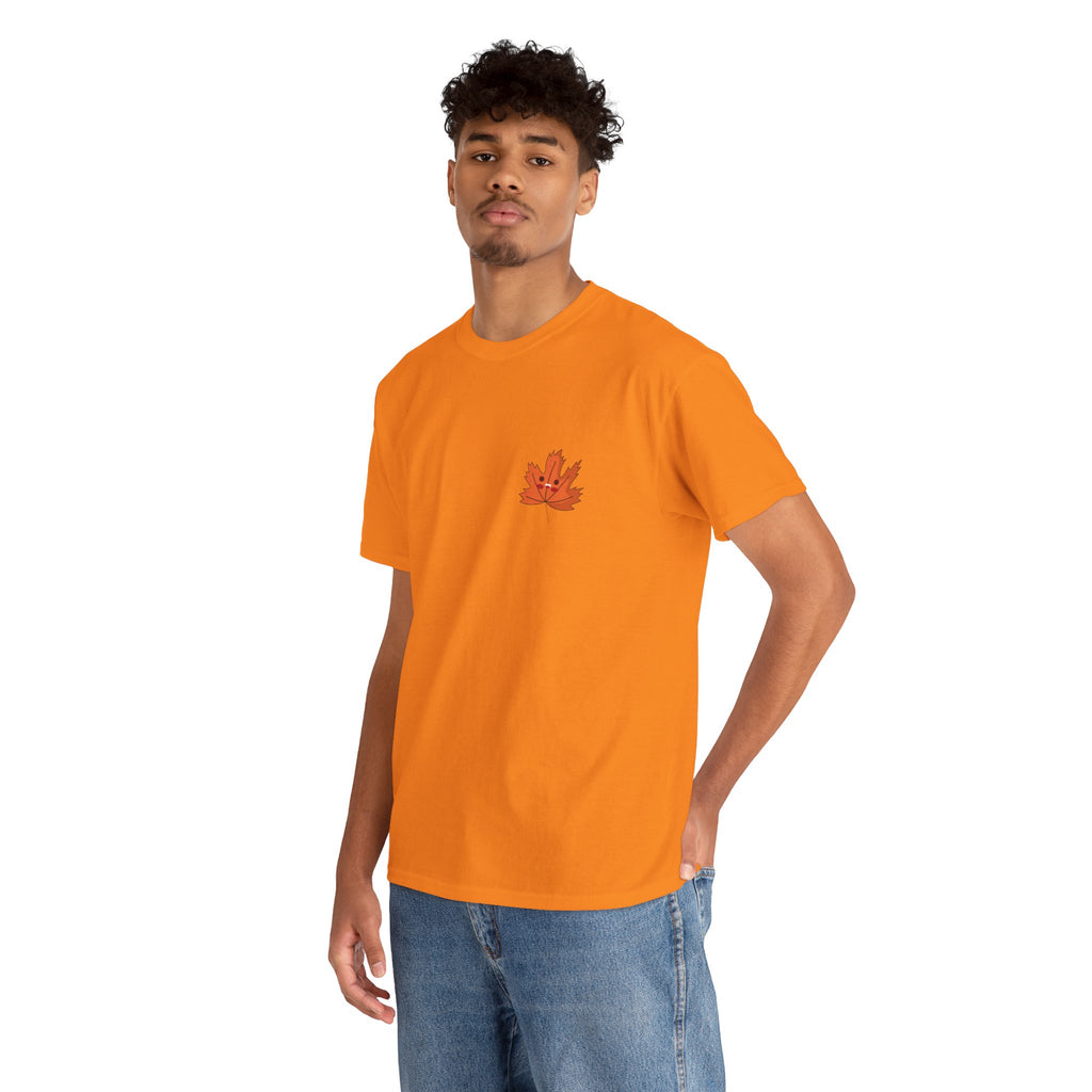 Cute Autumn Leaf Unisex Heavy Cotton Tee