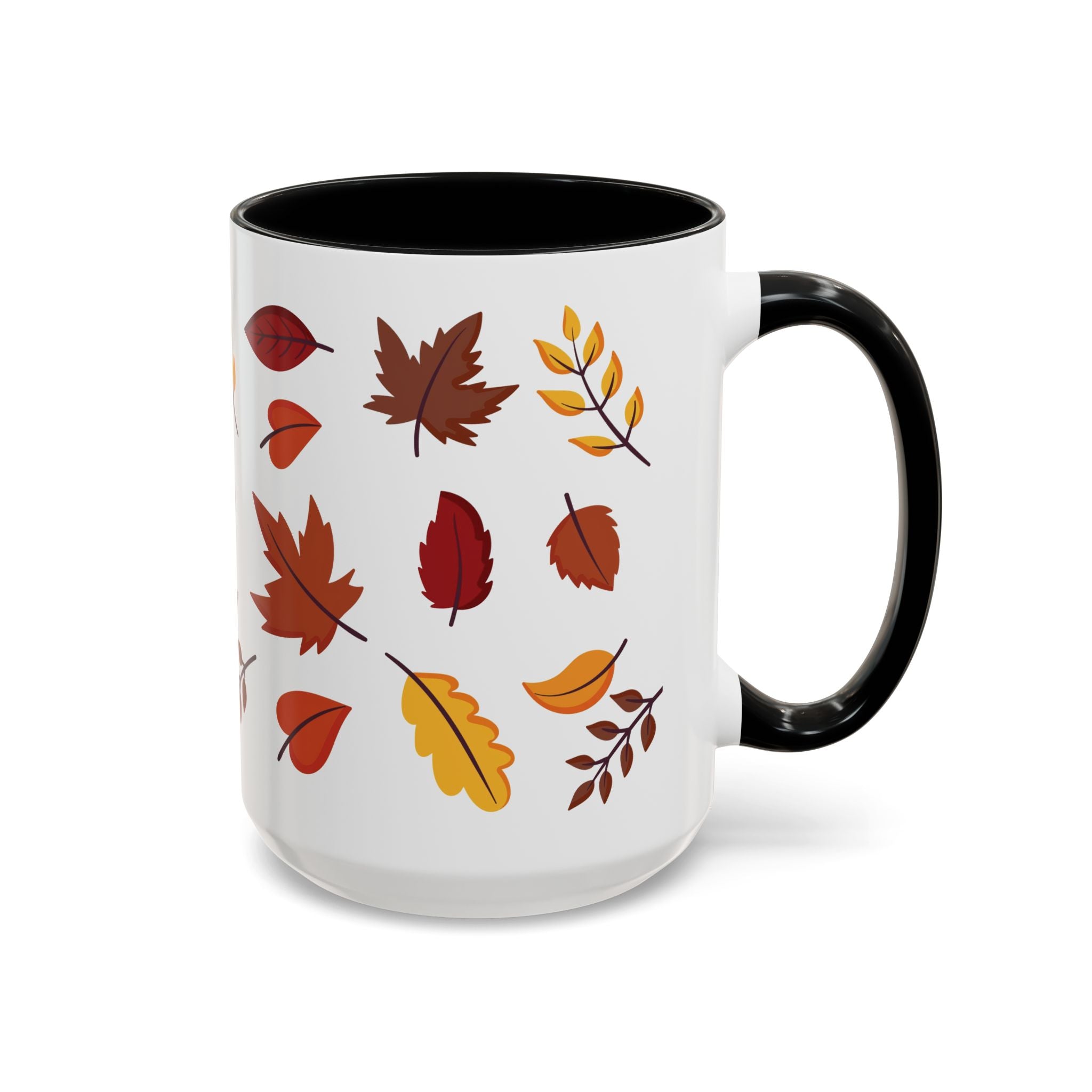 Autumn Leaves Accent Coffee Mug (11, 15oz)