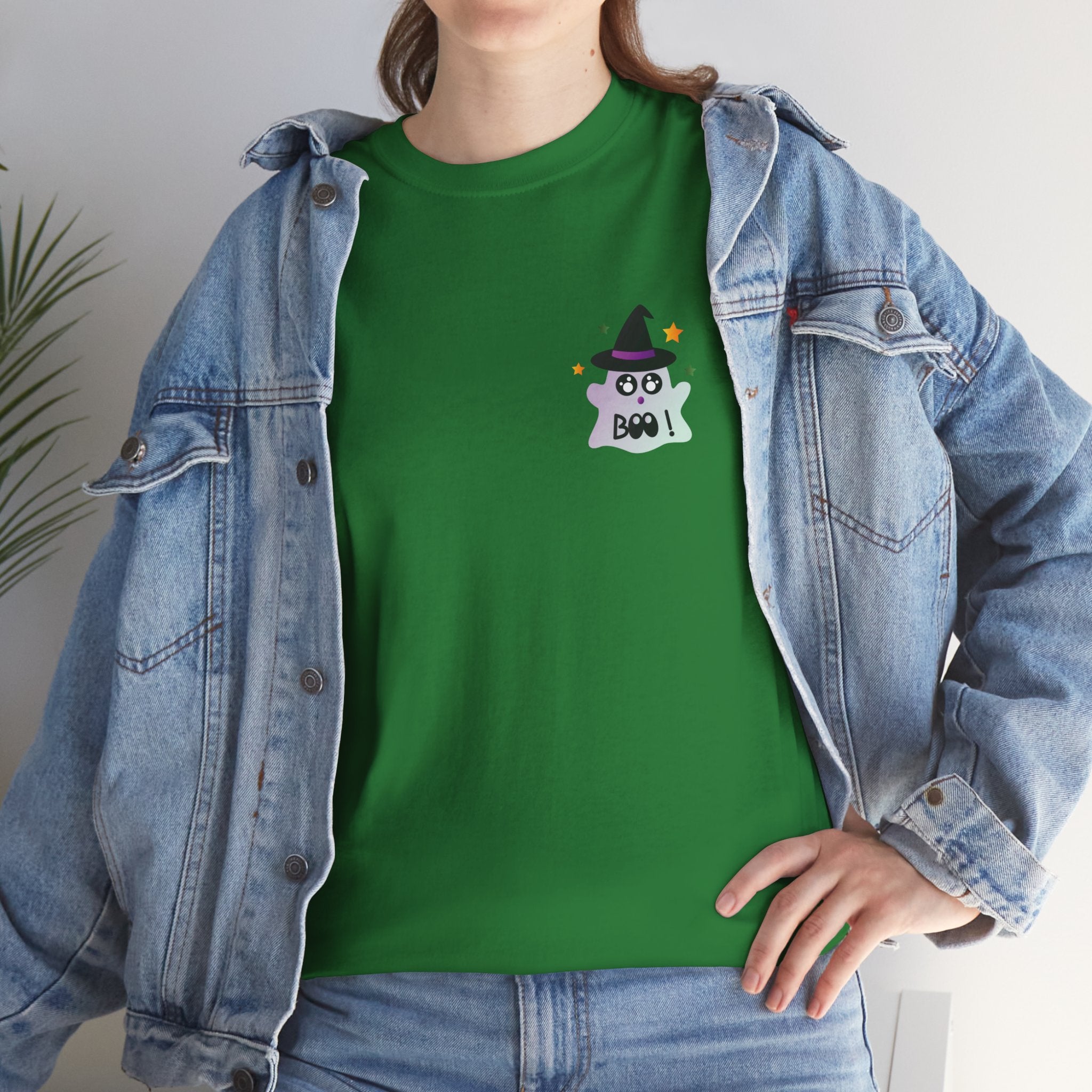Little Ghost-Witch Unisex Heavy Cotton Tee
