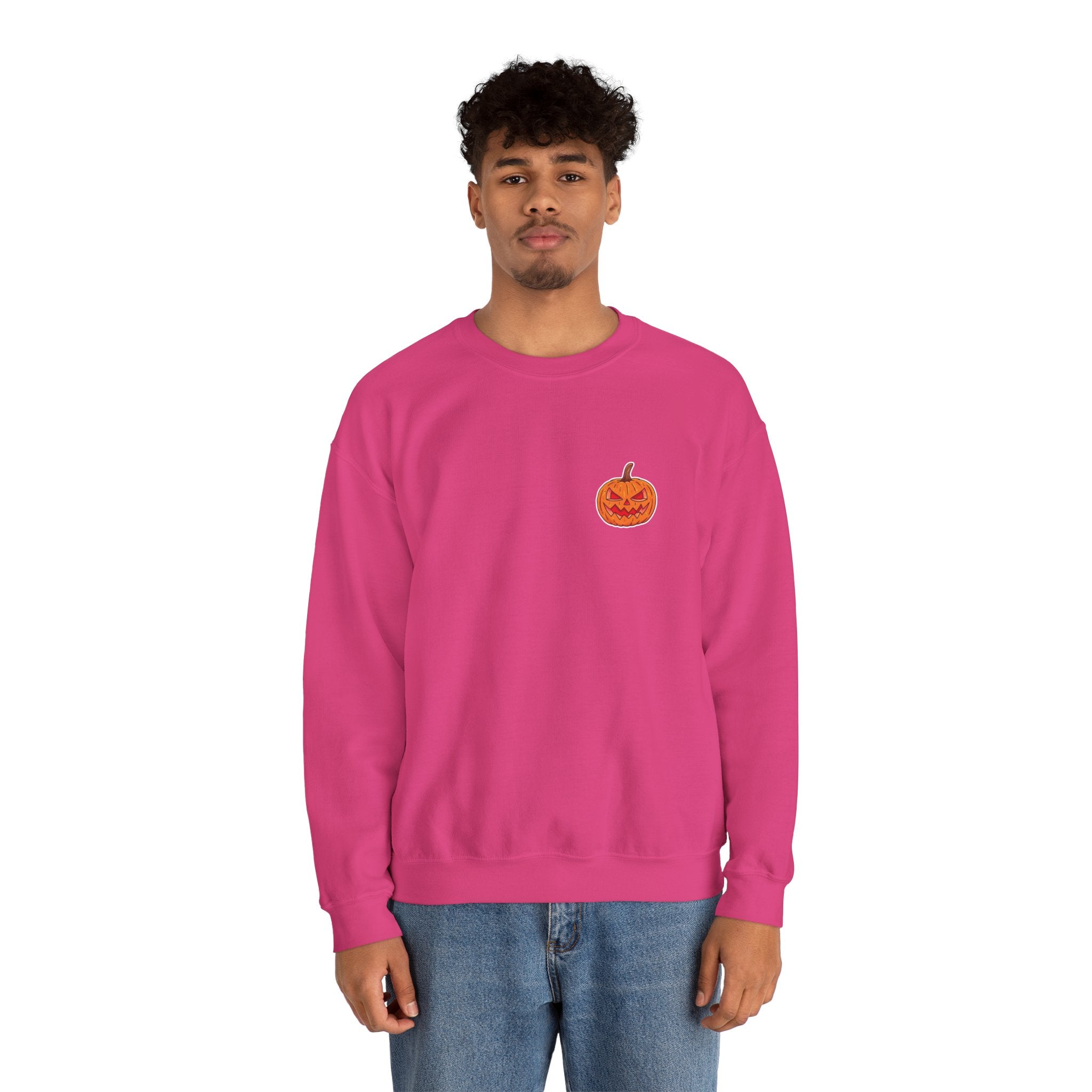 Spooky Pumpkin Unisex Heavy Blend™ Crewneck Sweatshirt