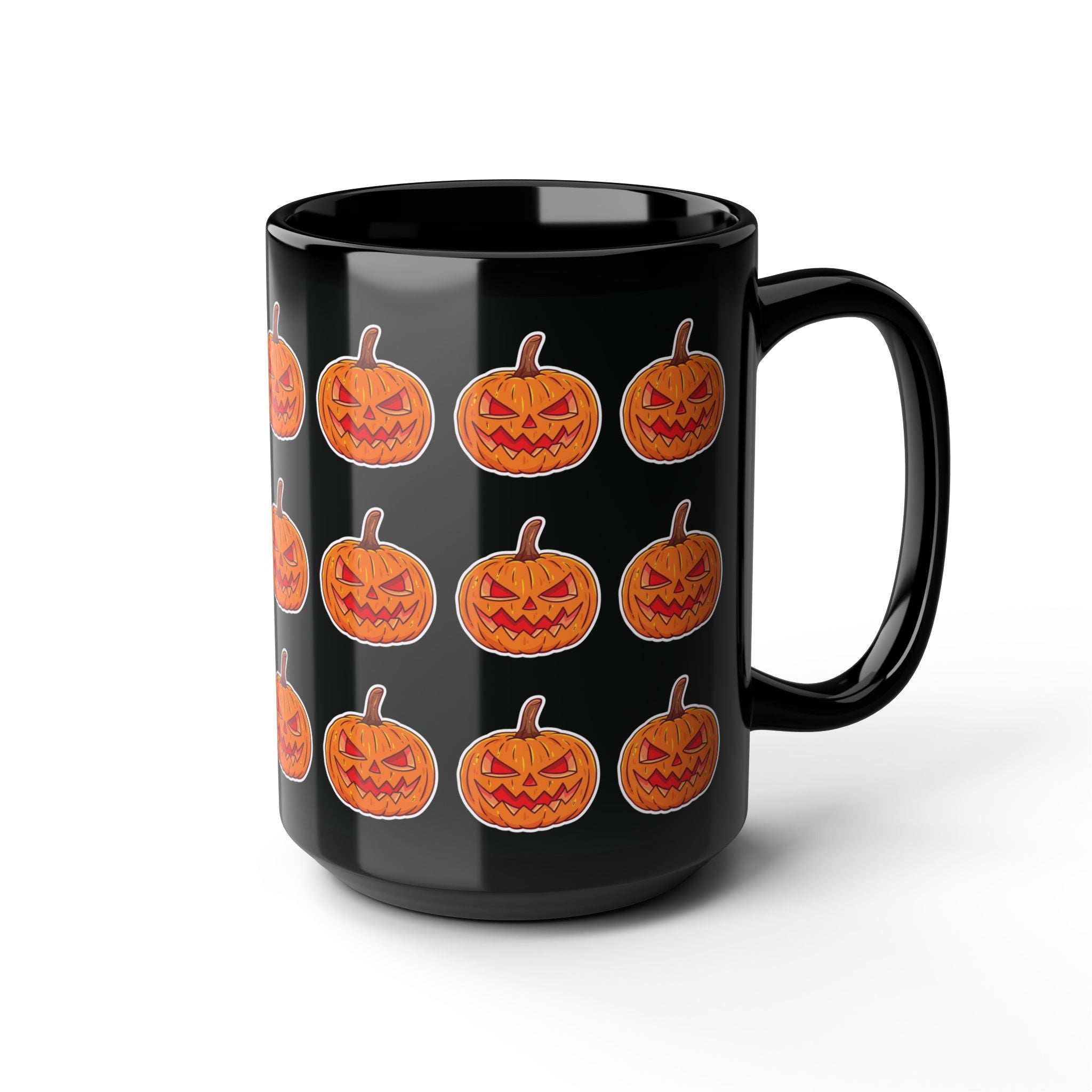 Spooky Pumpkin Black Mug (11oz, 15oz)
