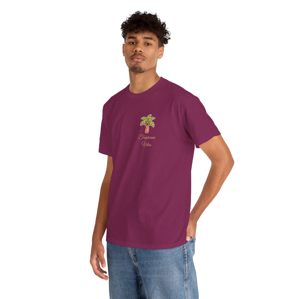 Tropicana Vibes T-Shirt — Tropical Palm Beach Graphic Tee