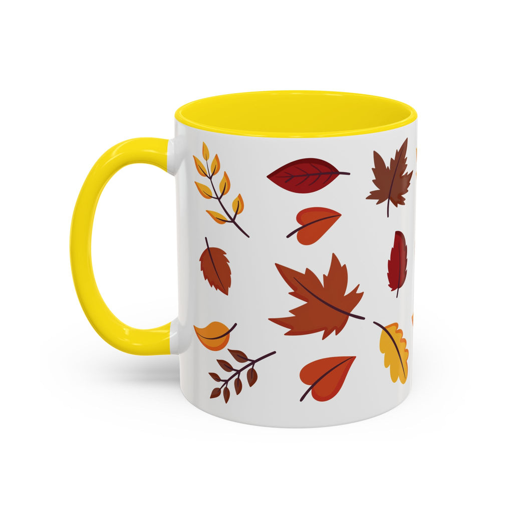 Autumn Leaves Accent Coffee Mug (11, 15oz)