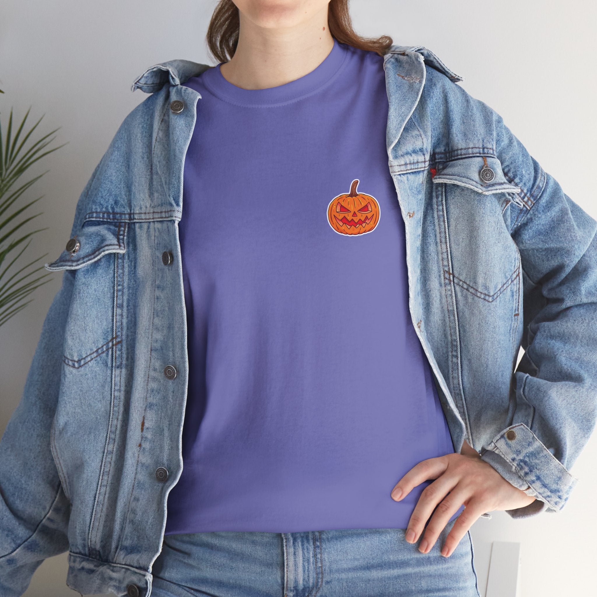 Spooky Pumpkin Unisex Heavy Cotton Tee